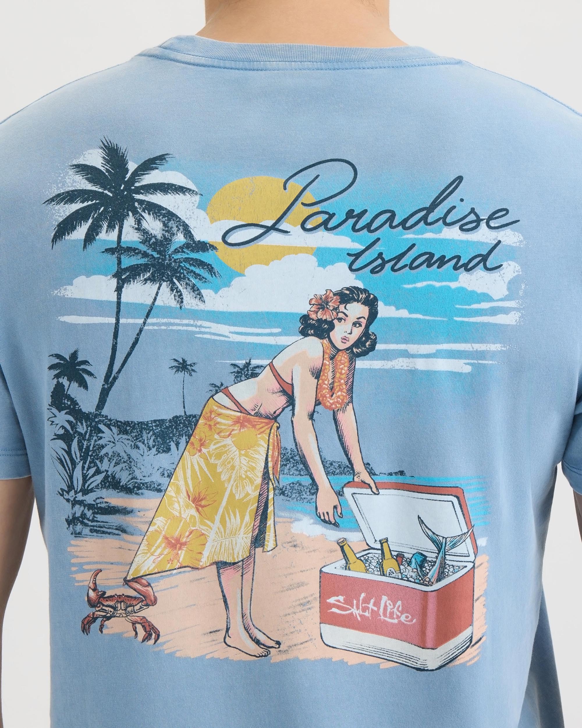 Men’s Pin Up Salt Wash Tee - Image 5