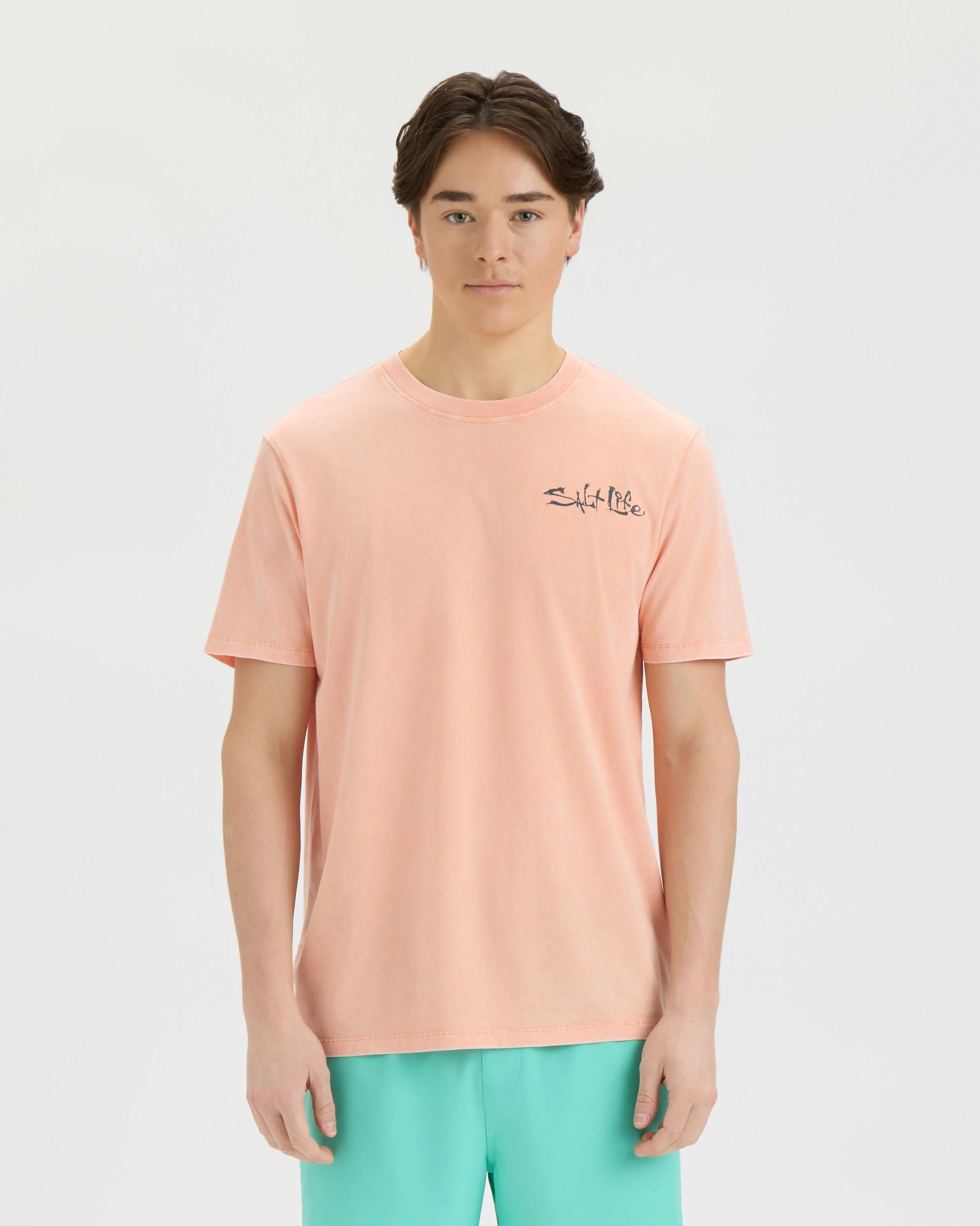 Men’s Pin Up Salt Wash Tee - Image 2