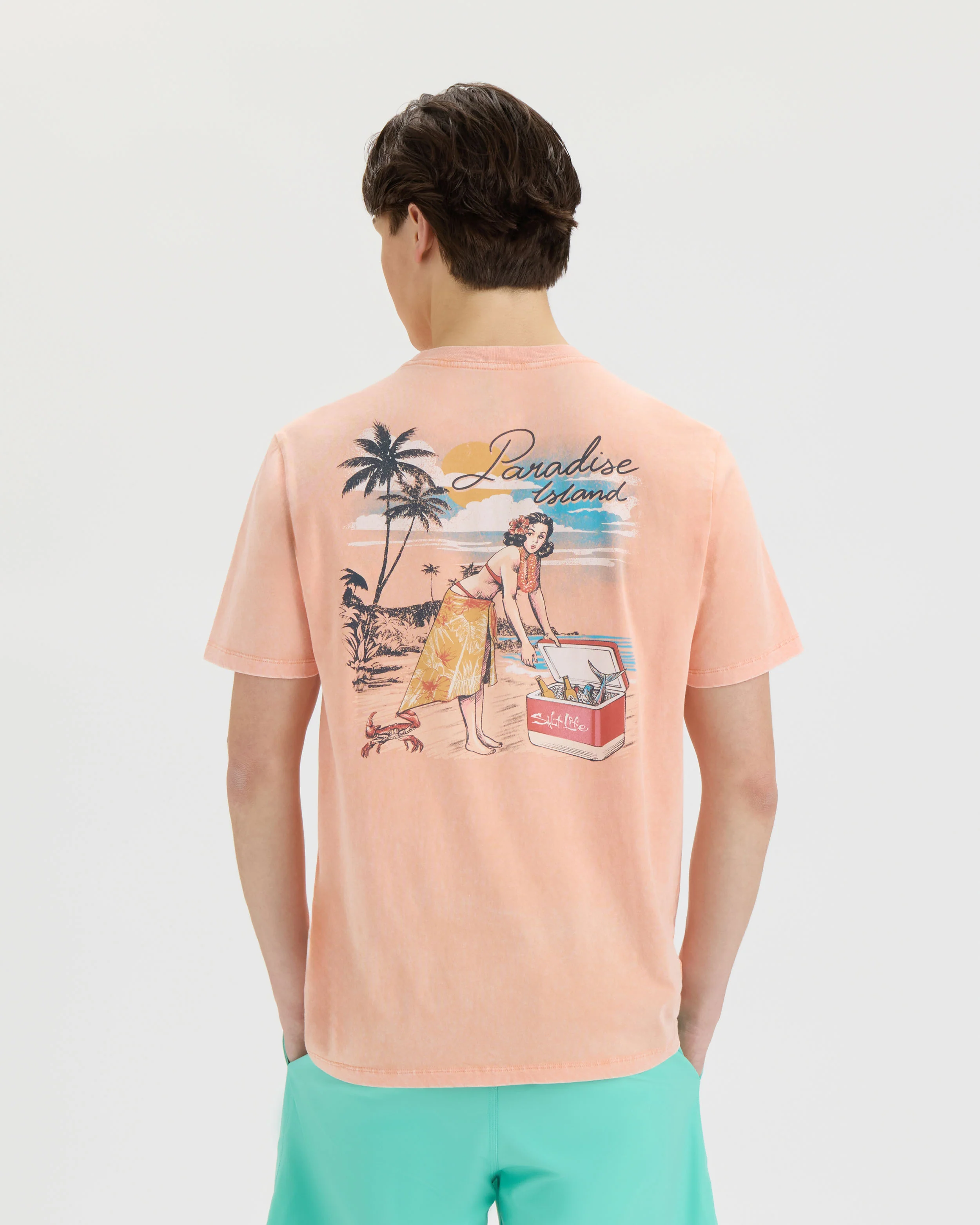 Men’s Pin Up Salt Wash Tee - Image 4
