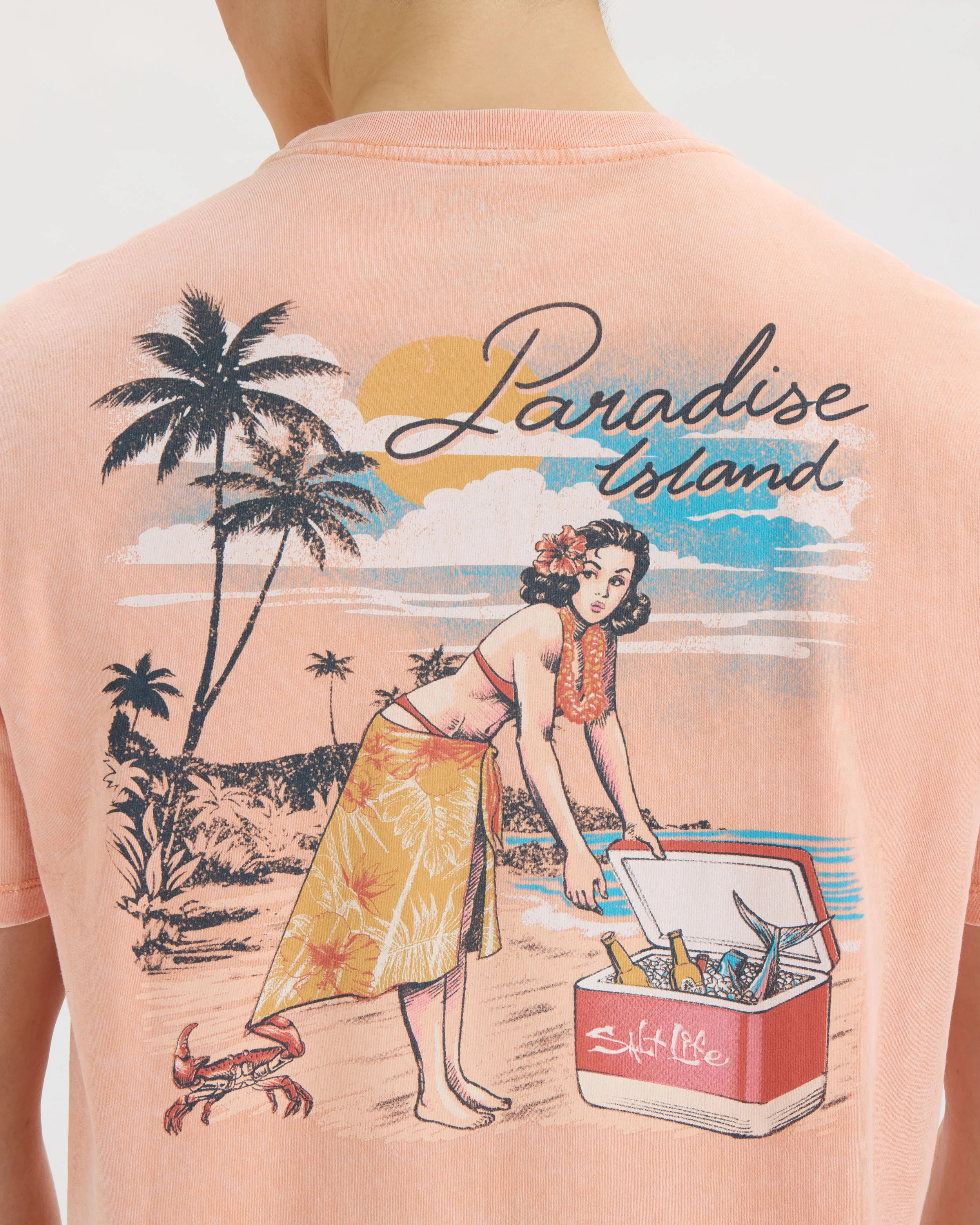 Men’s Pin Up Salt Wash Tee - Image 5