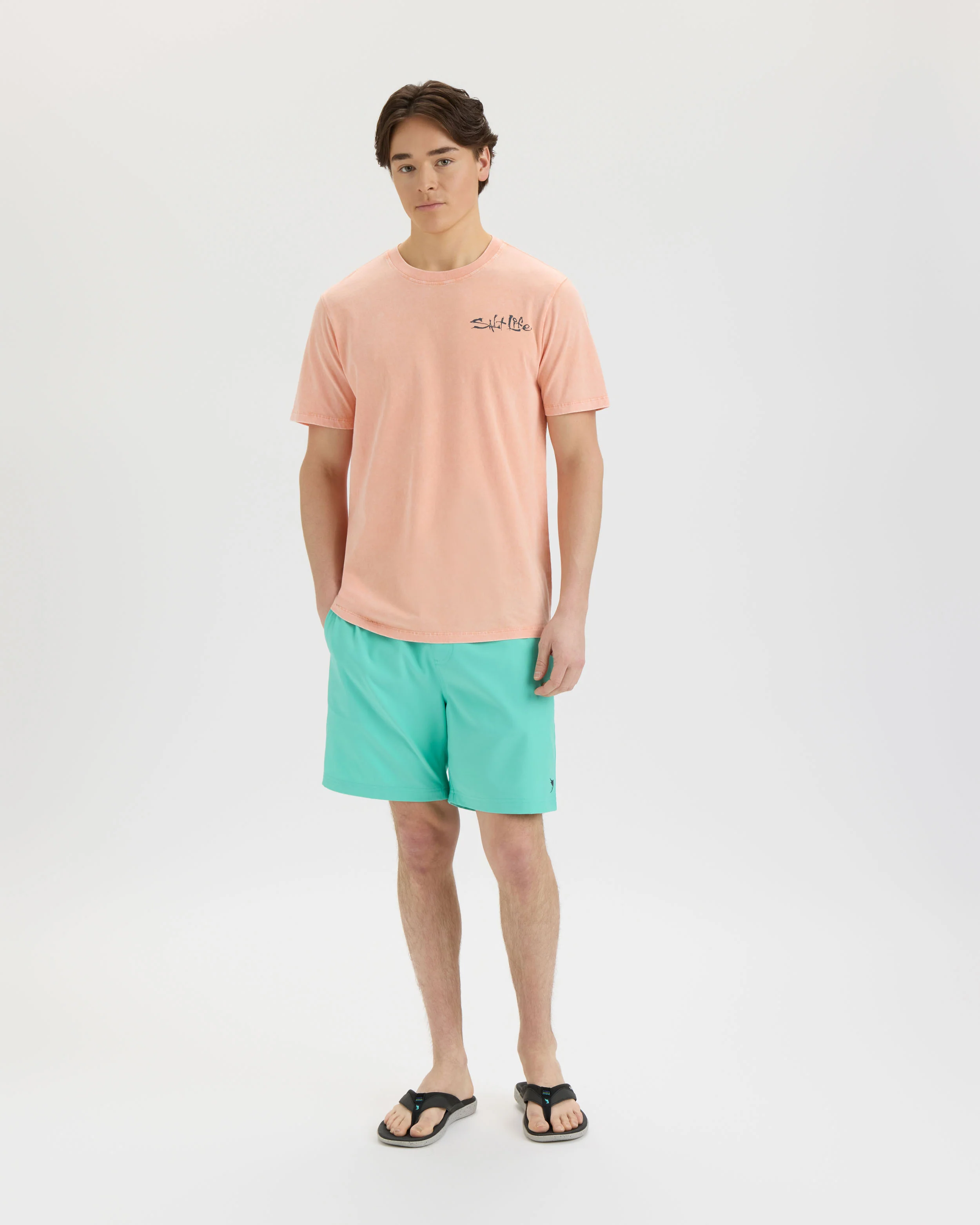 Men’s Pin Up Salt Wash Tee - Image 6