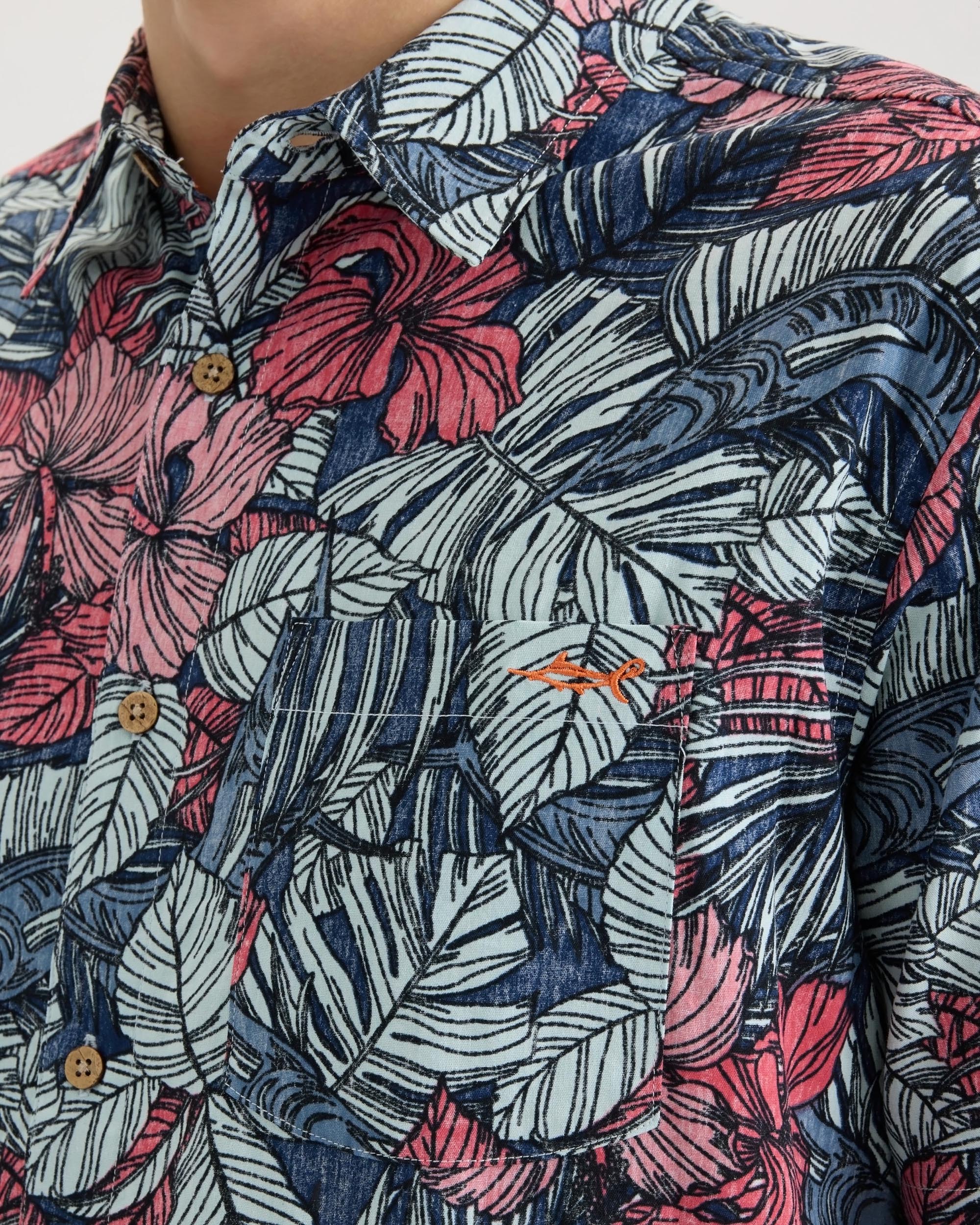 Men’s Sailfish Blossom Woven Shirt - Image 5