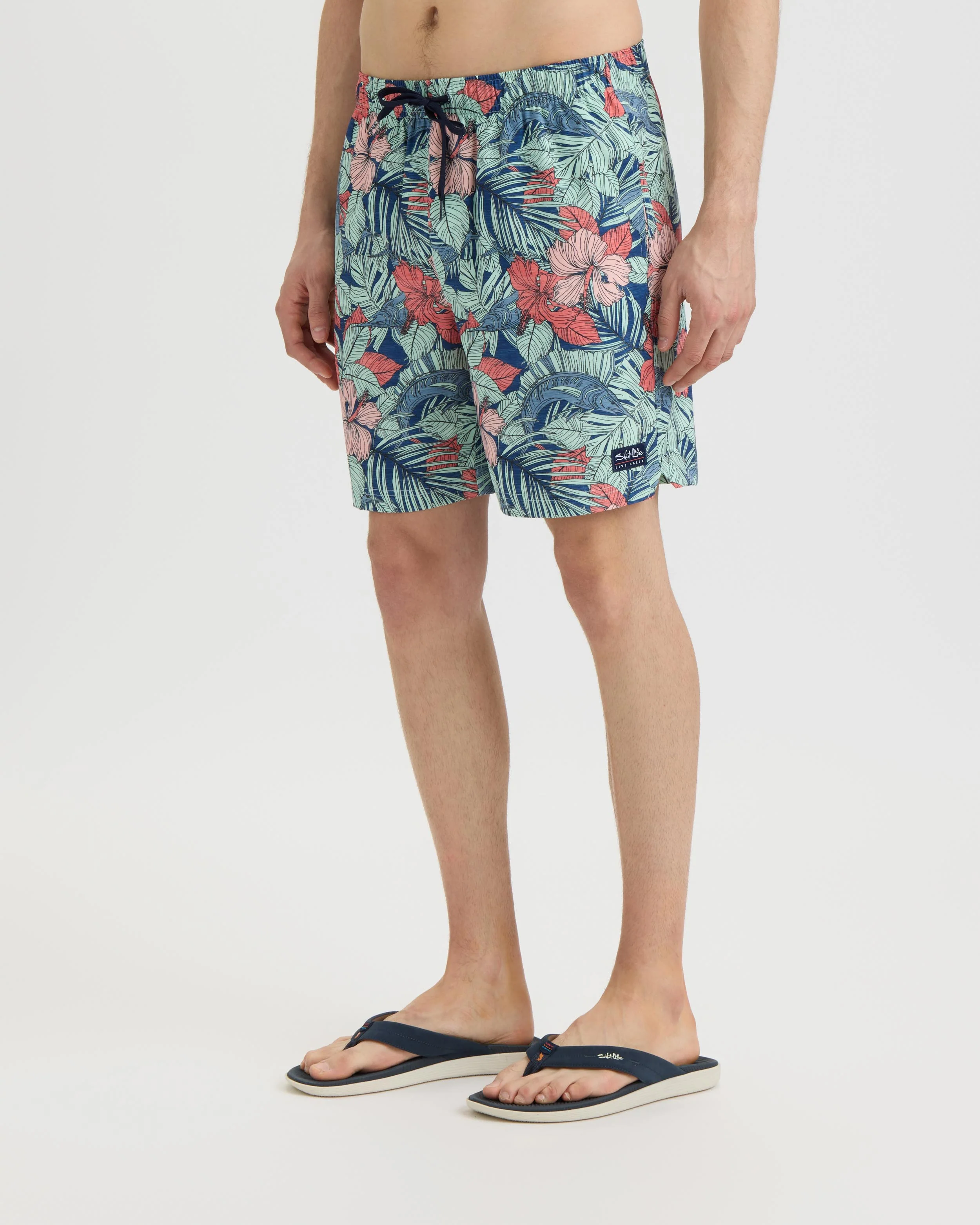 Men's Sailfish Blossom Printed Volley Boardshorts - Image 4