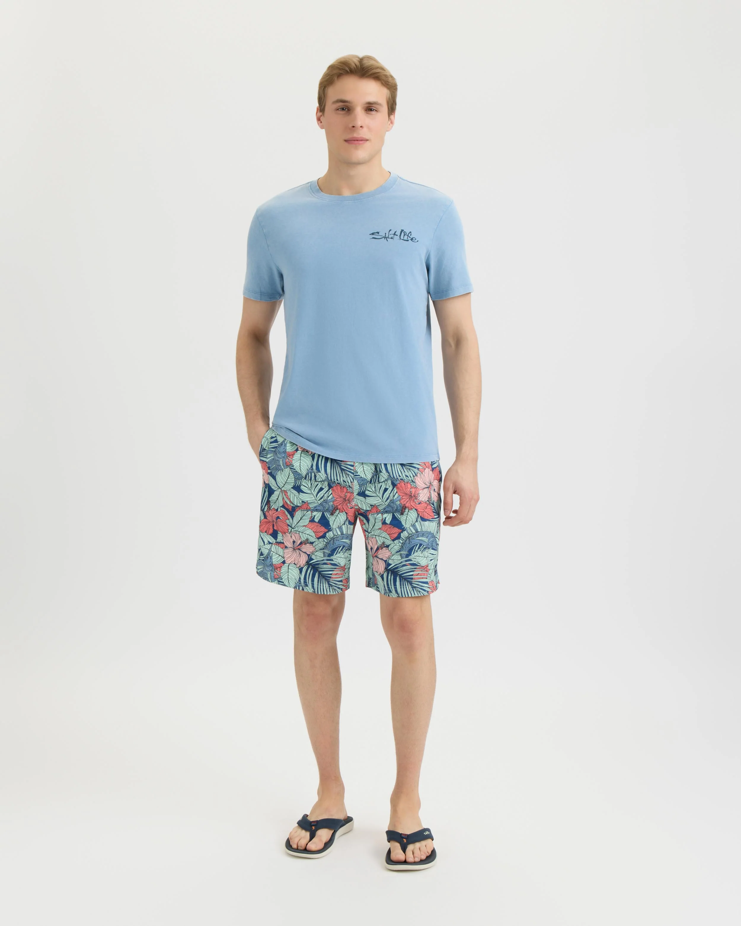 Men's Sailfish Blossom Printed Volley Boardshorts - Image 5