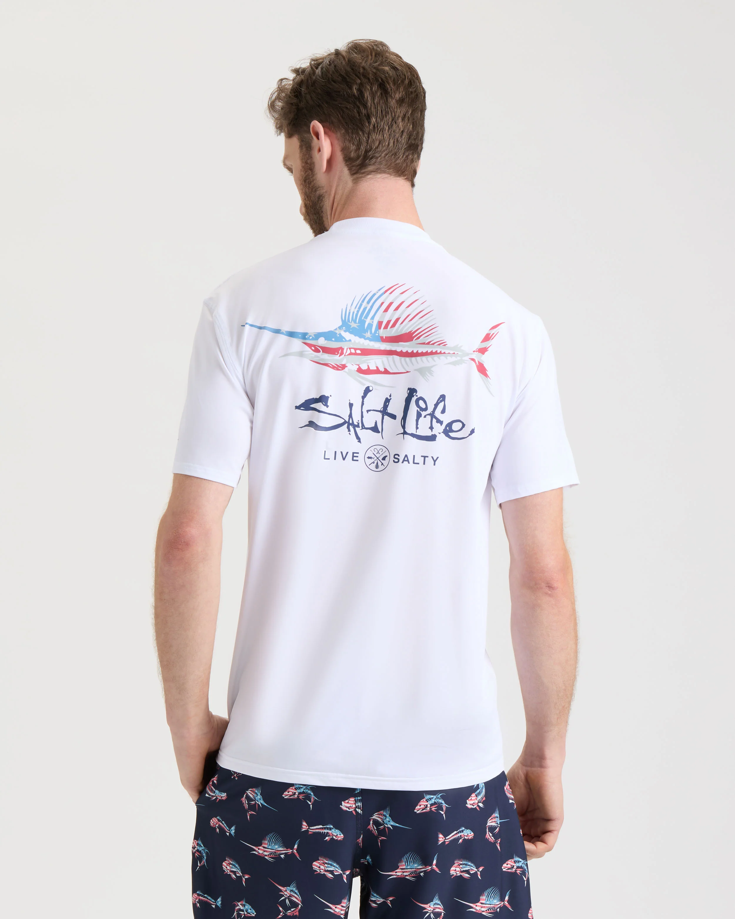 Men's Sailfish N Bones Short Sleeve SLX Performance Shirt - Image 3