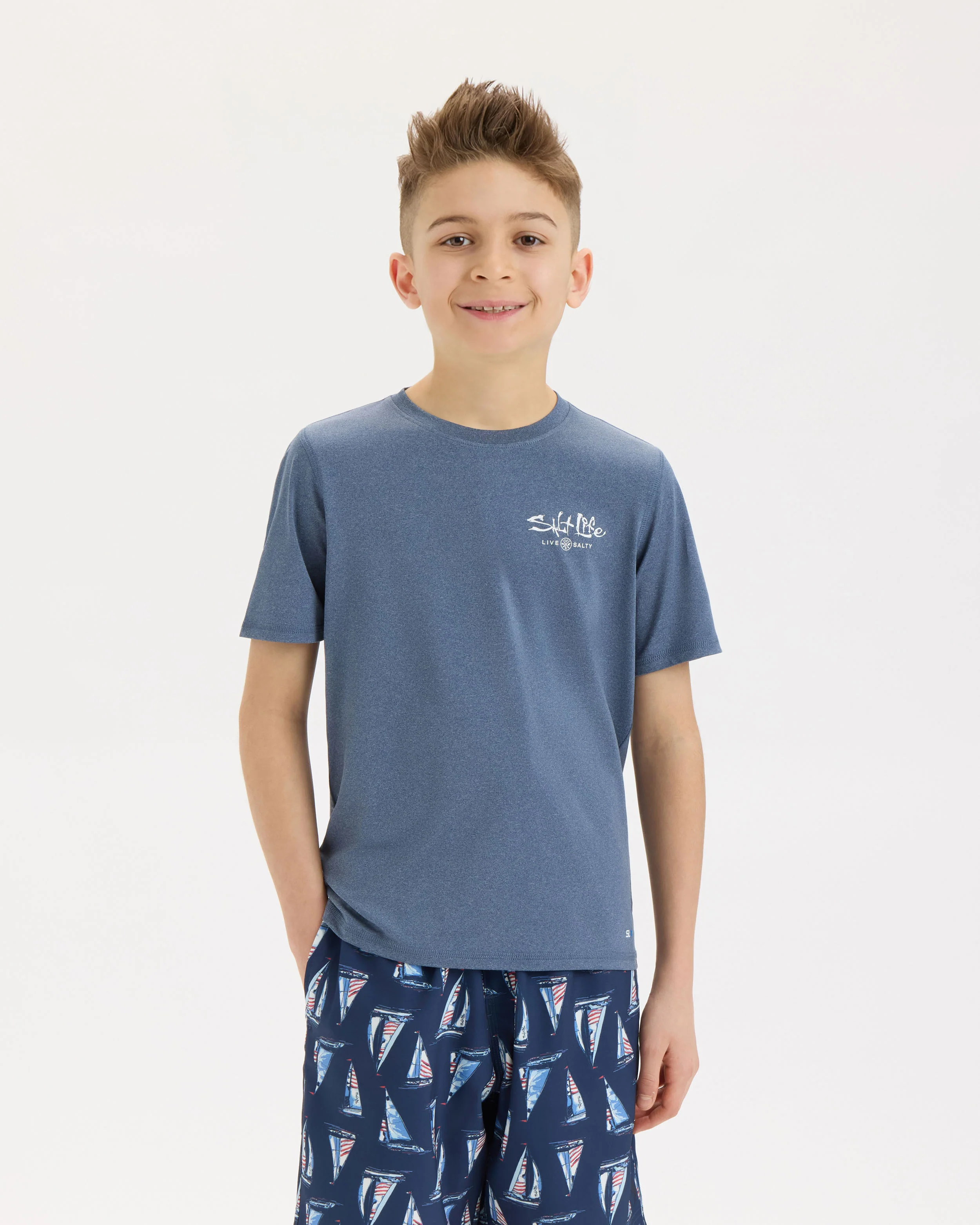 Youth Sailfish N' Bones SLX Performance Short Sleeve Tee - Image 2