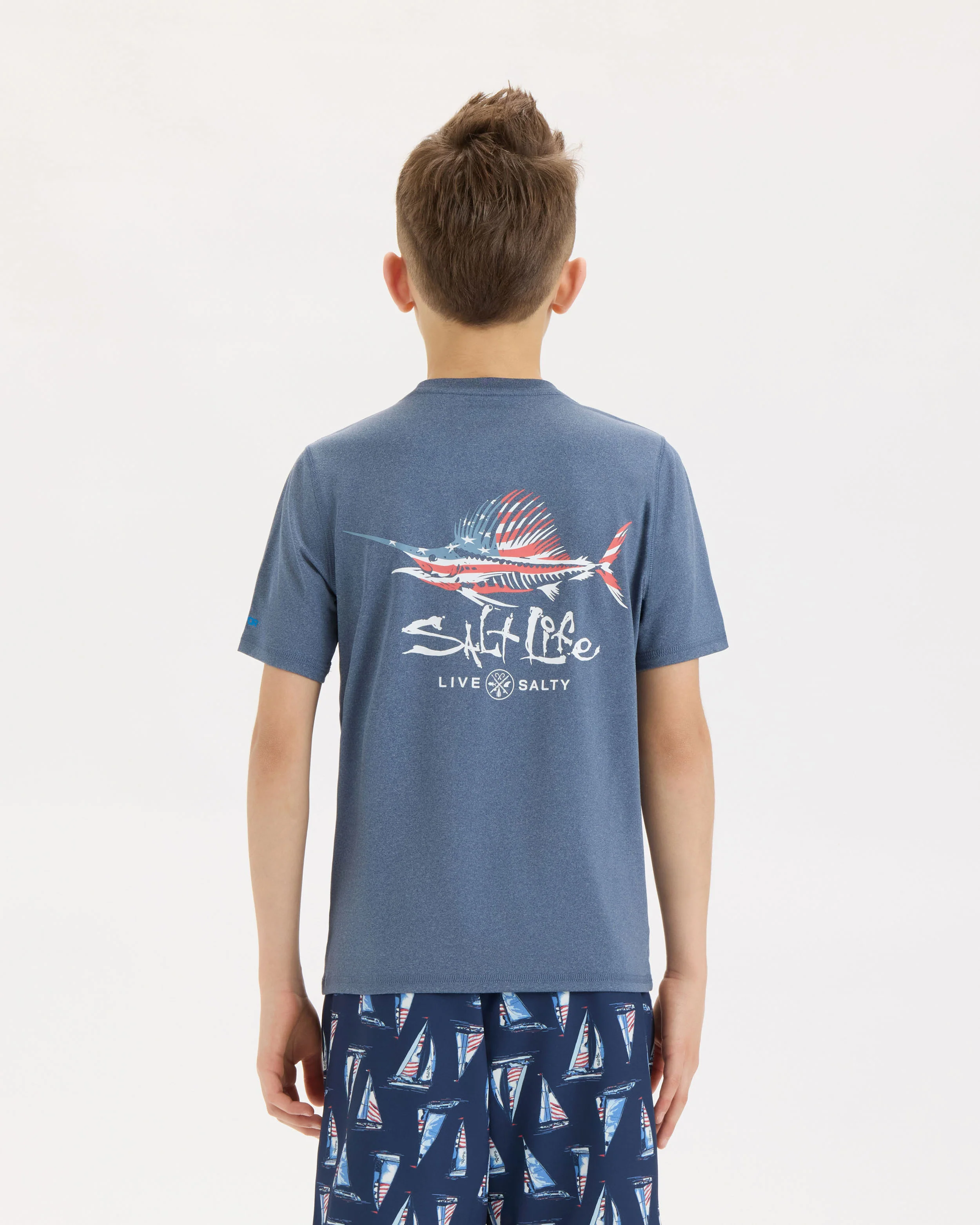 Youth Sailfish N' Bones SLX Performance Short Sleeve Tee - Image 4