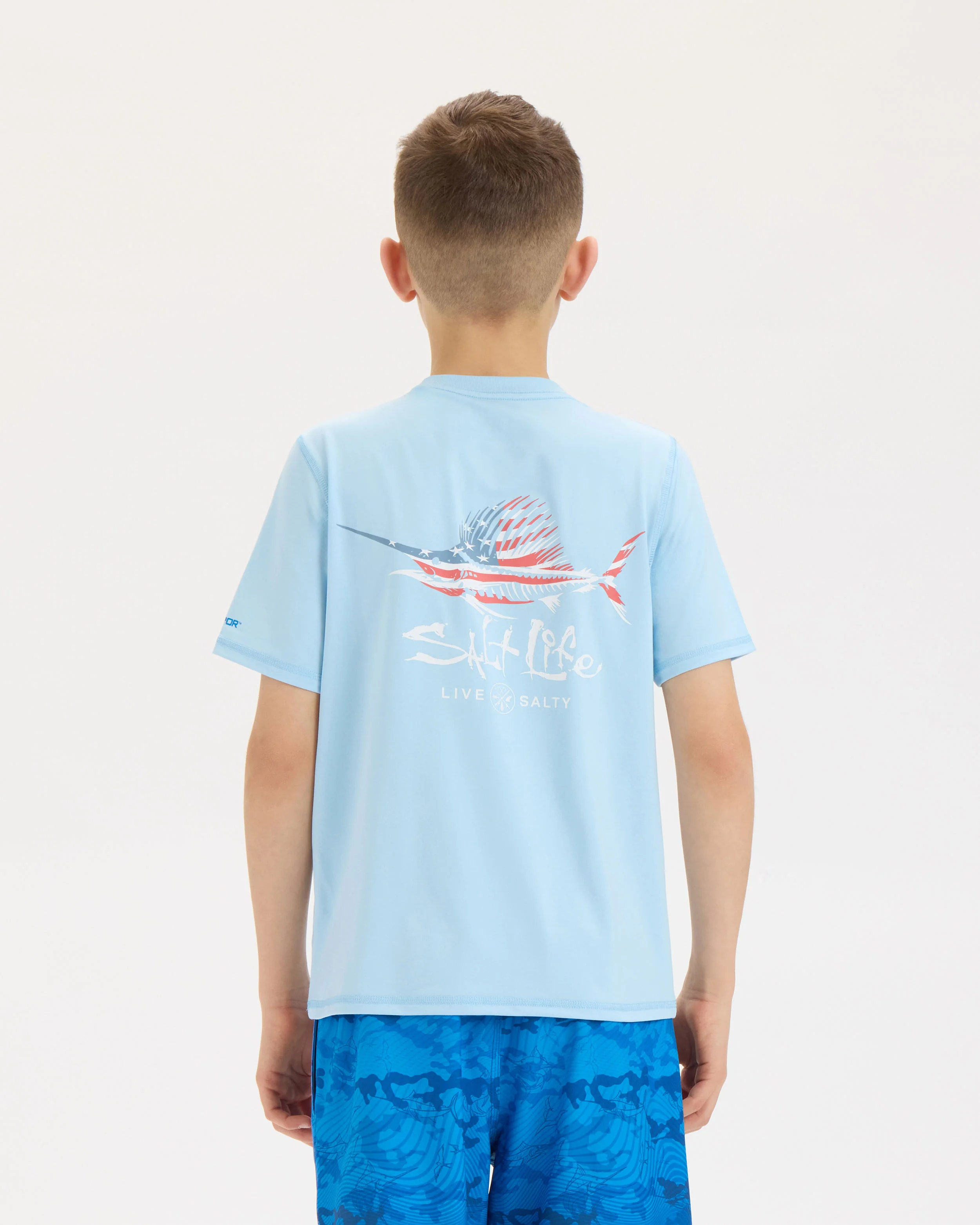 Youth Sailfish N' Bones SLX Performance Short Sleeve Tee - Image 4