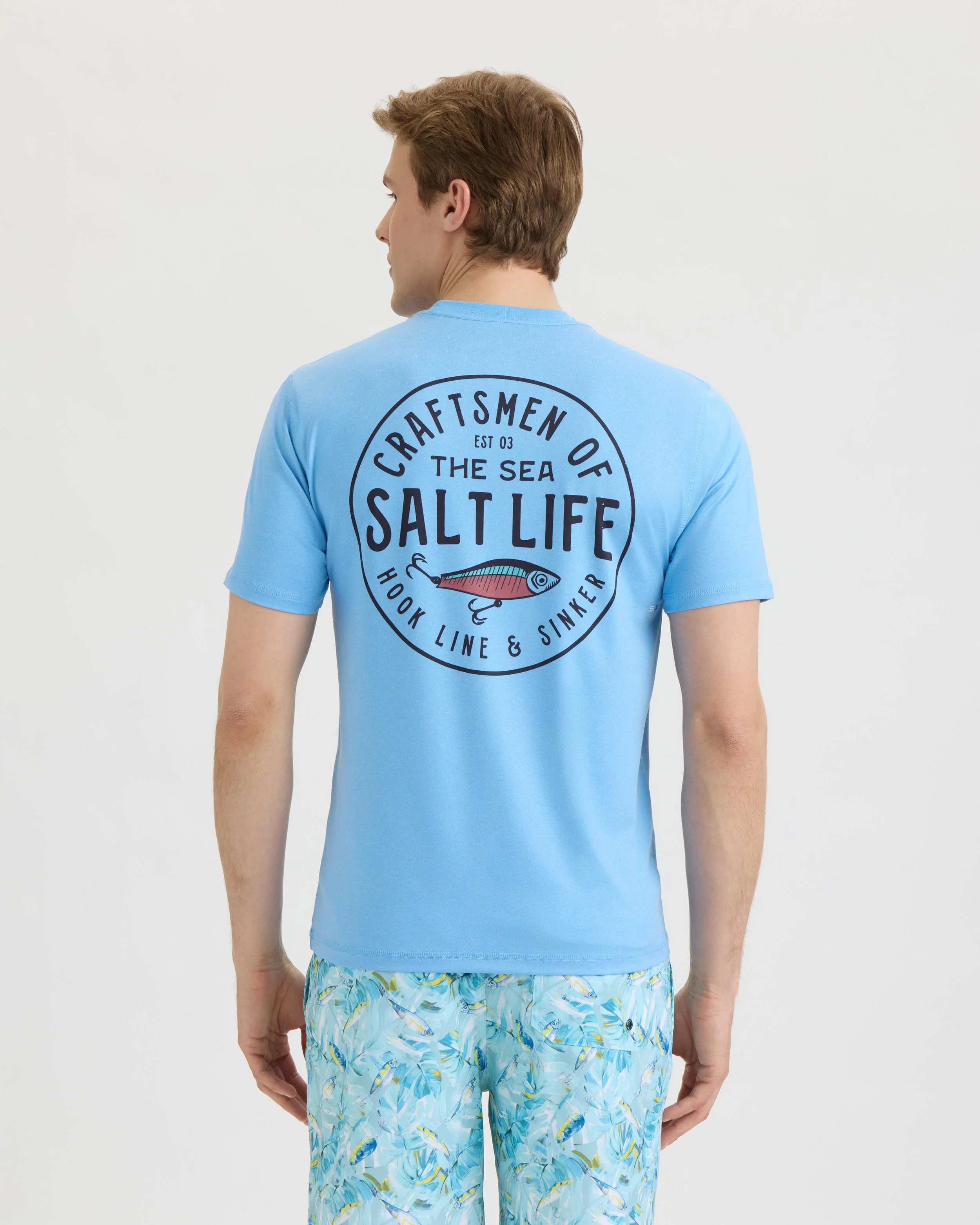 Men’s Salty Craftsmen SLX Performance Short Sleeve Tee - Image 4