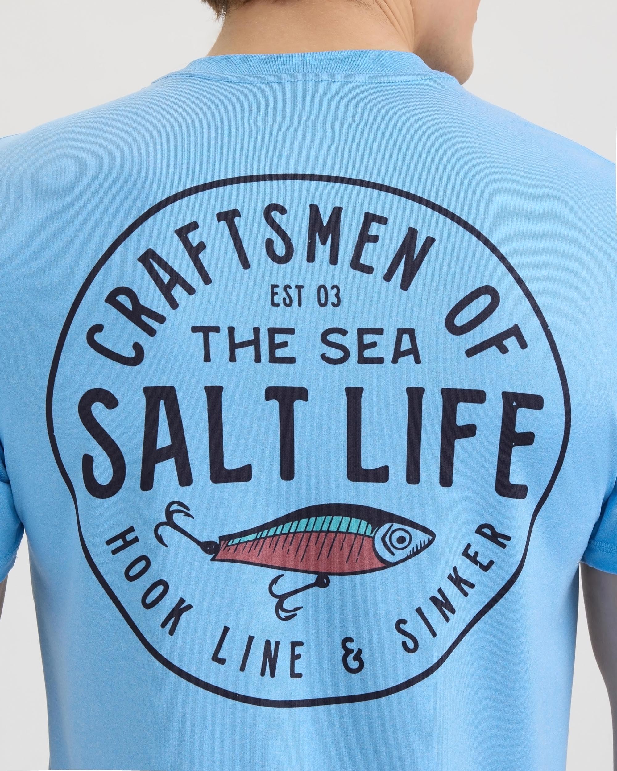 Men’s Salty Craftsmen SLX Performance Short Sleeve Tee - Image 5