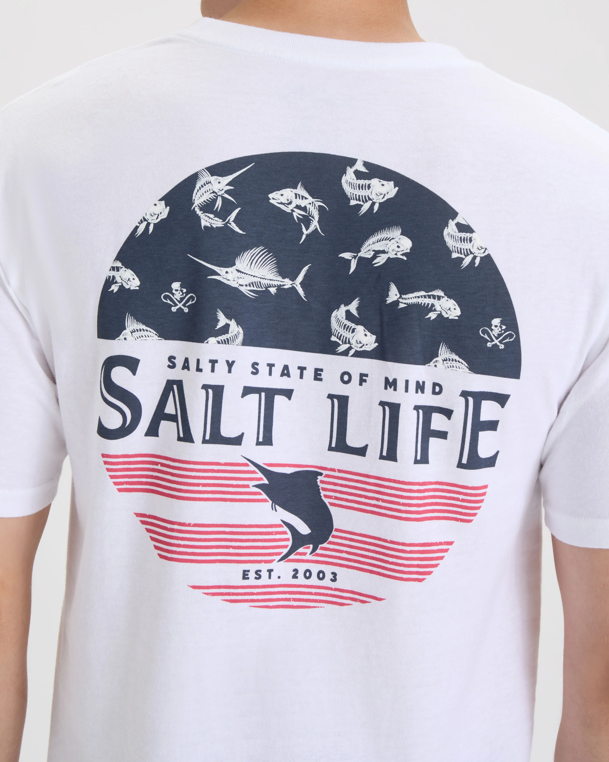 Men's Salty Honor Bones Short Sleeve Tee - Image 6