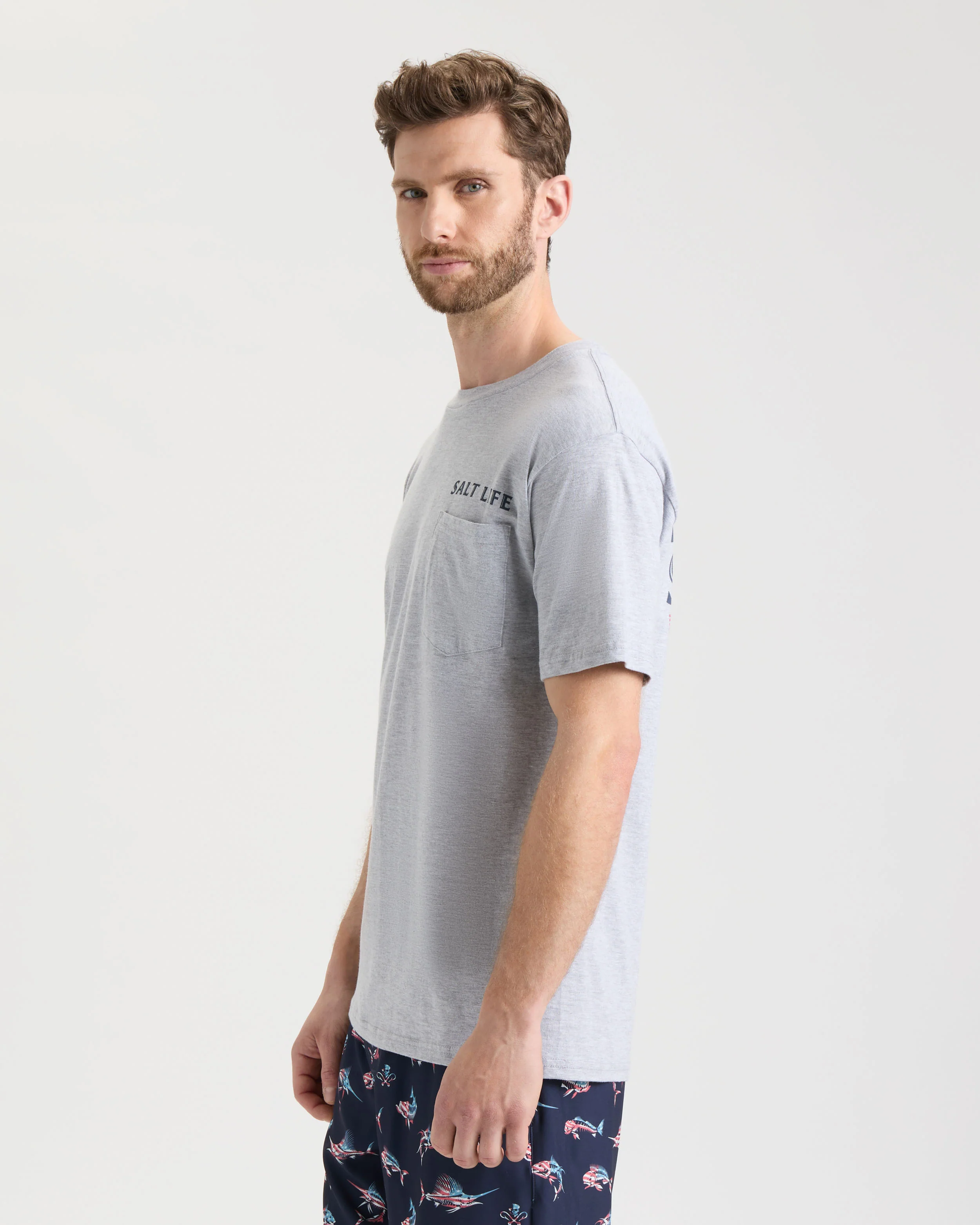 Men's Salty Honor Bones Short Sleeve Tee - Image 3