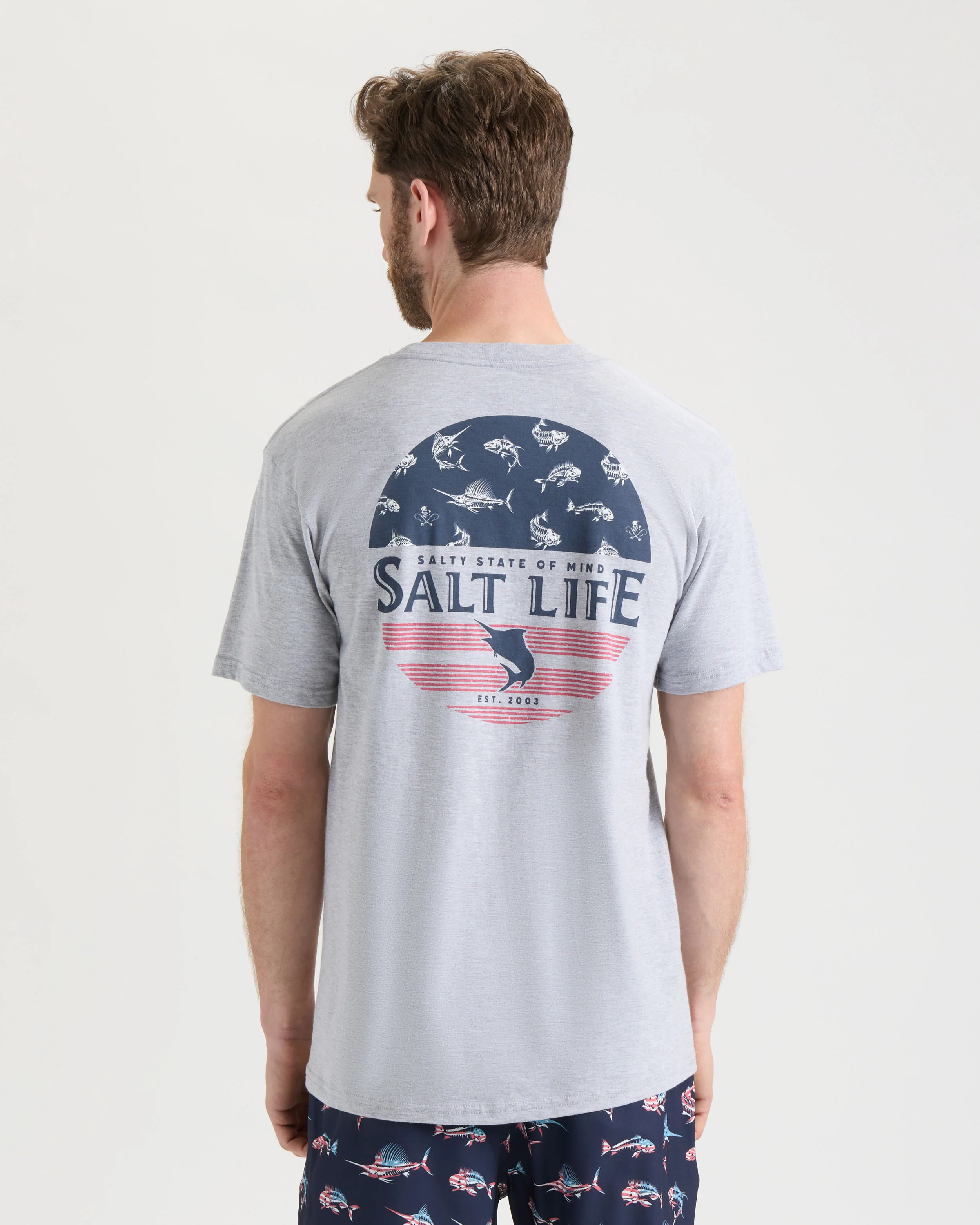 Men's Salty Honor Bones Short Sleeve Tee - Image 4