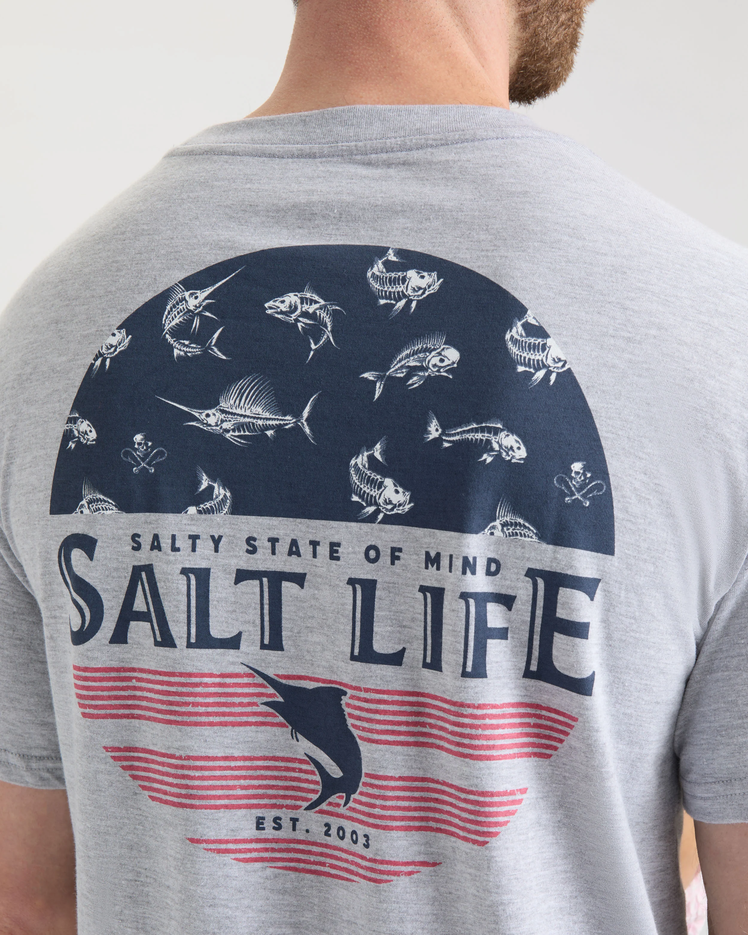 Men's Salty Honor Bones Short Sleeve Tee - Image 6