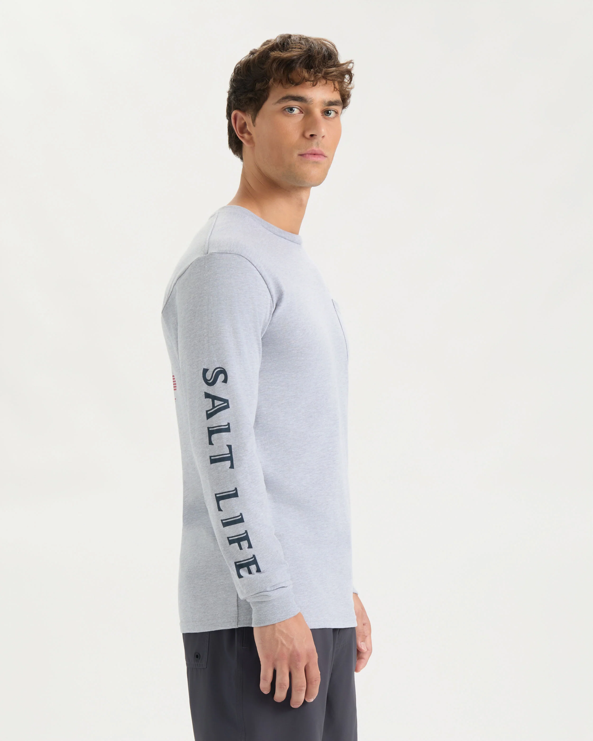 Men's Salty Honor Bones Long Sleeve Shirt - Image 3