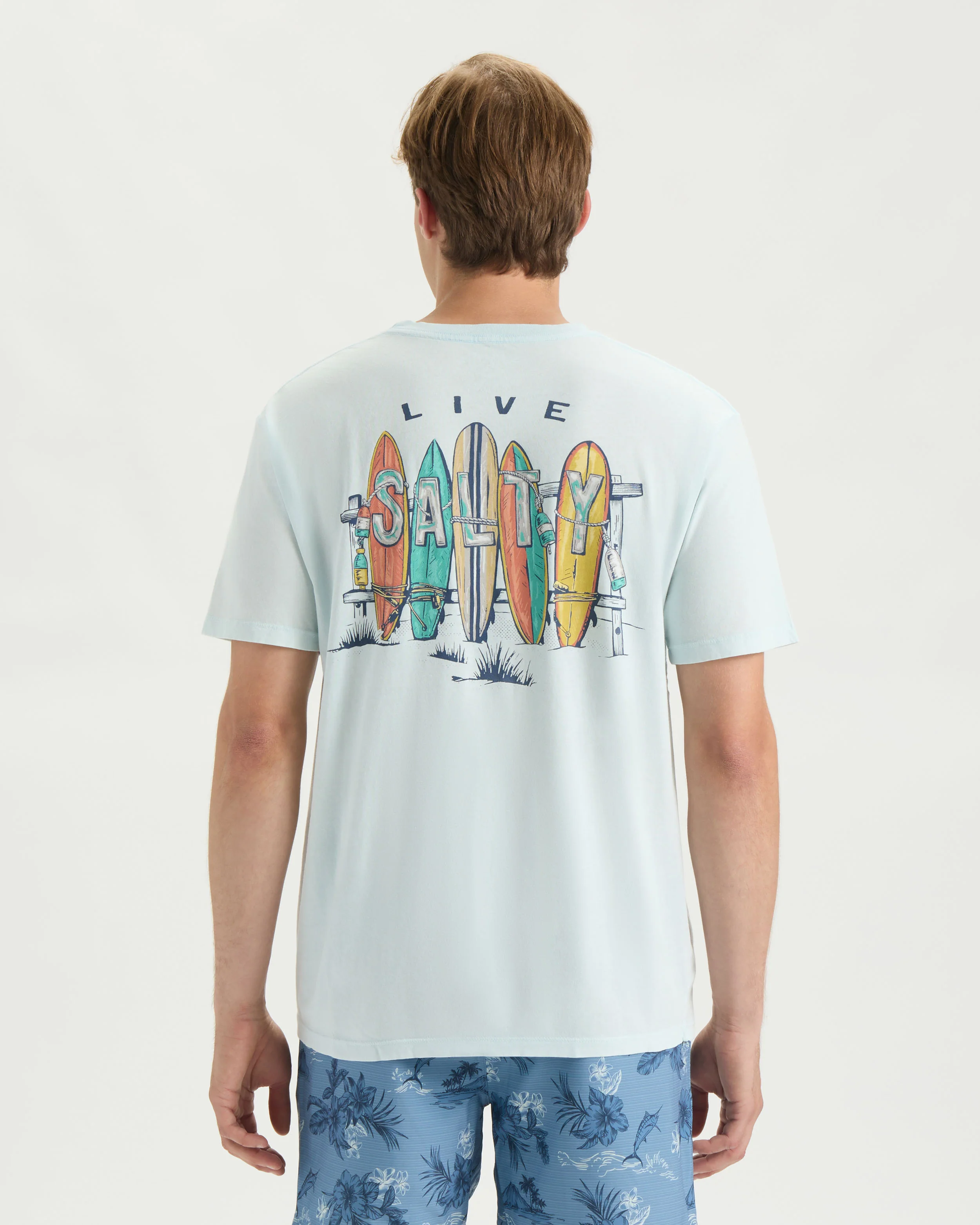 Men’s Salty Lineup Short Sleeve Tee - Image 4