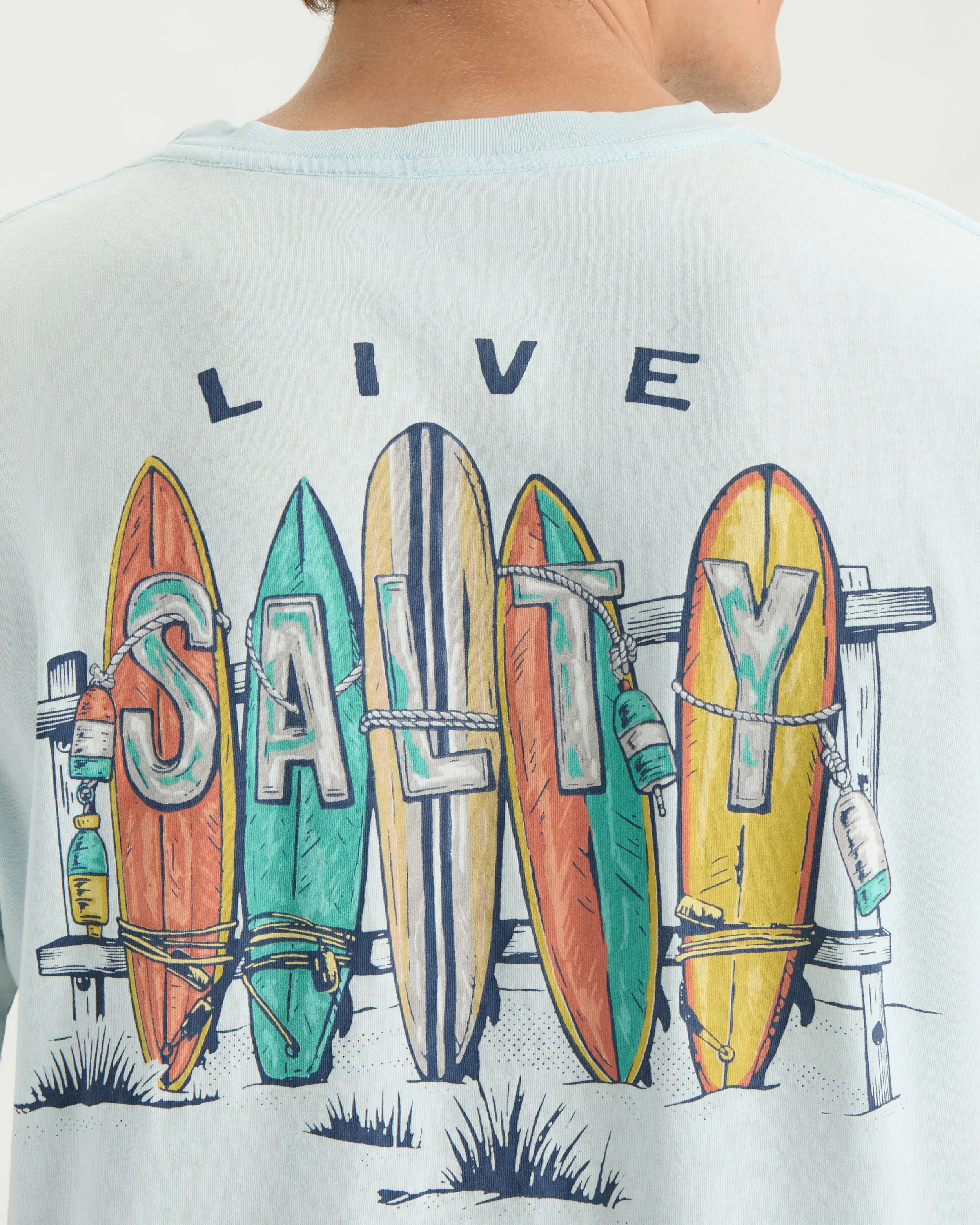 Men’s Salty Lineup Short Sleeve Tee - Image 5