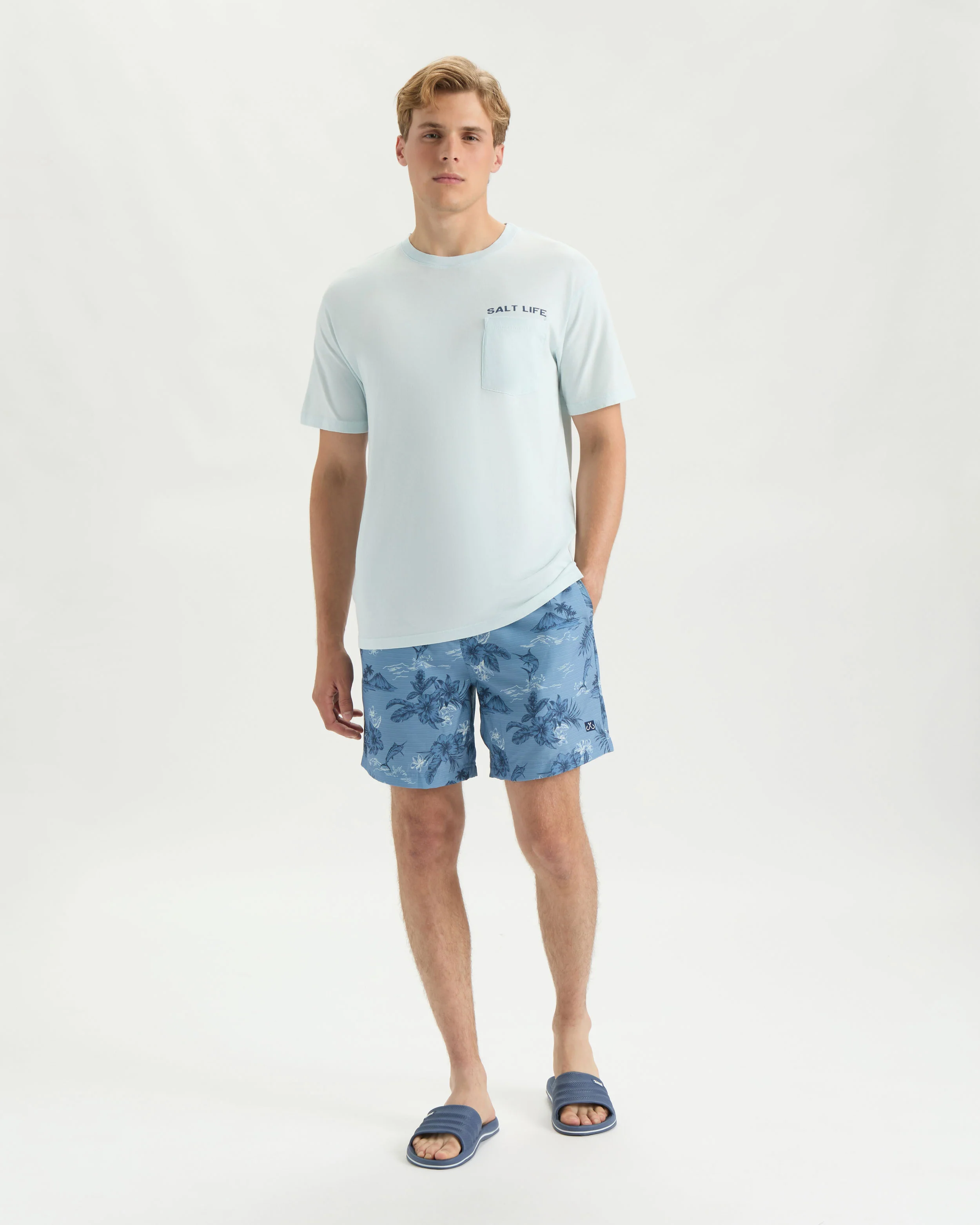 Men’s Salty Lineup Short Sleeve Tee - Image 6