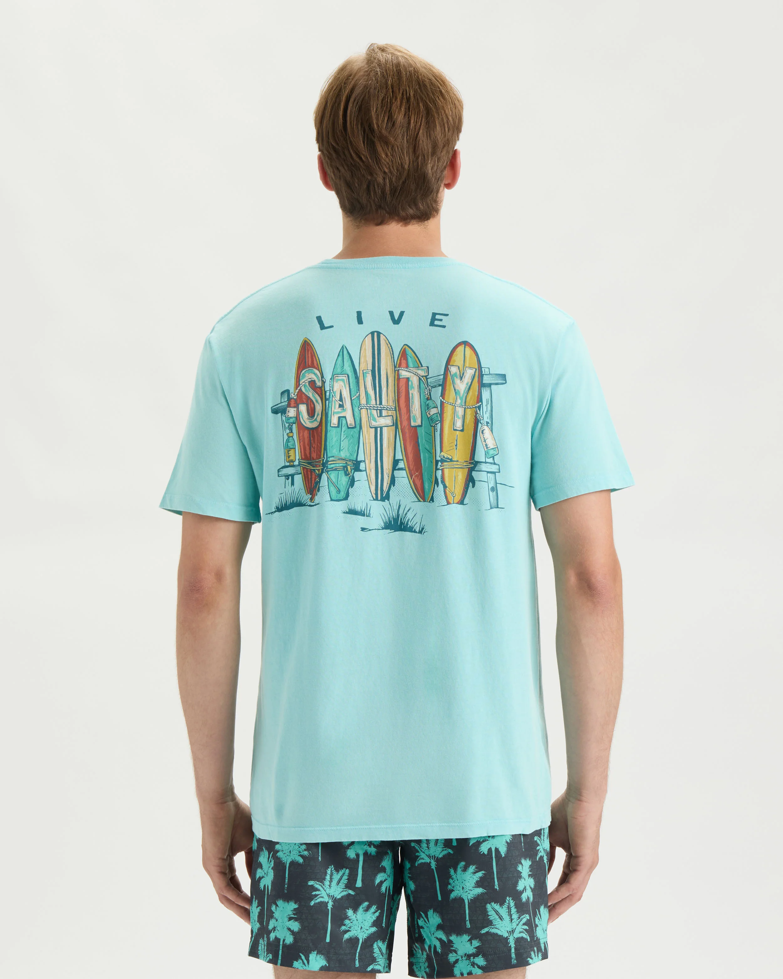 Men’s Salty Lineup Short Sleeve Tee - Image 4