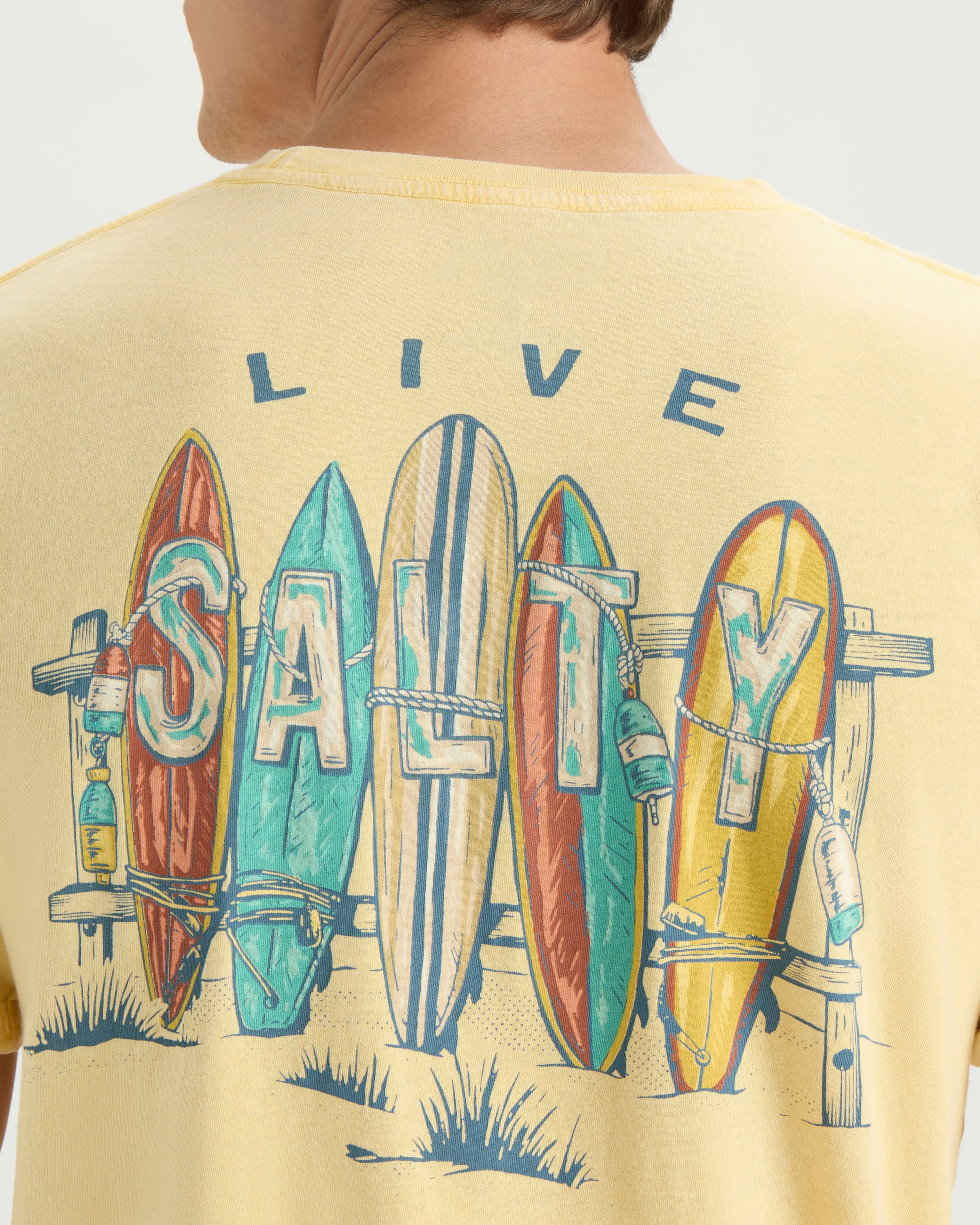 Men’s Salty Lineup Short Sleeve Tee - Image 6