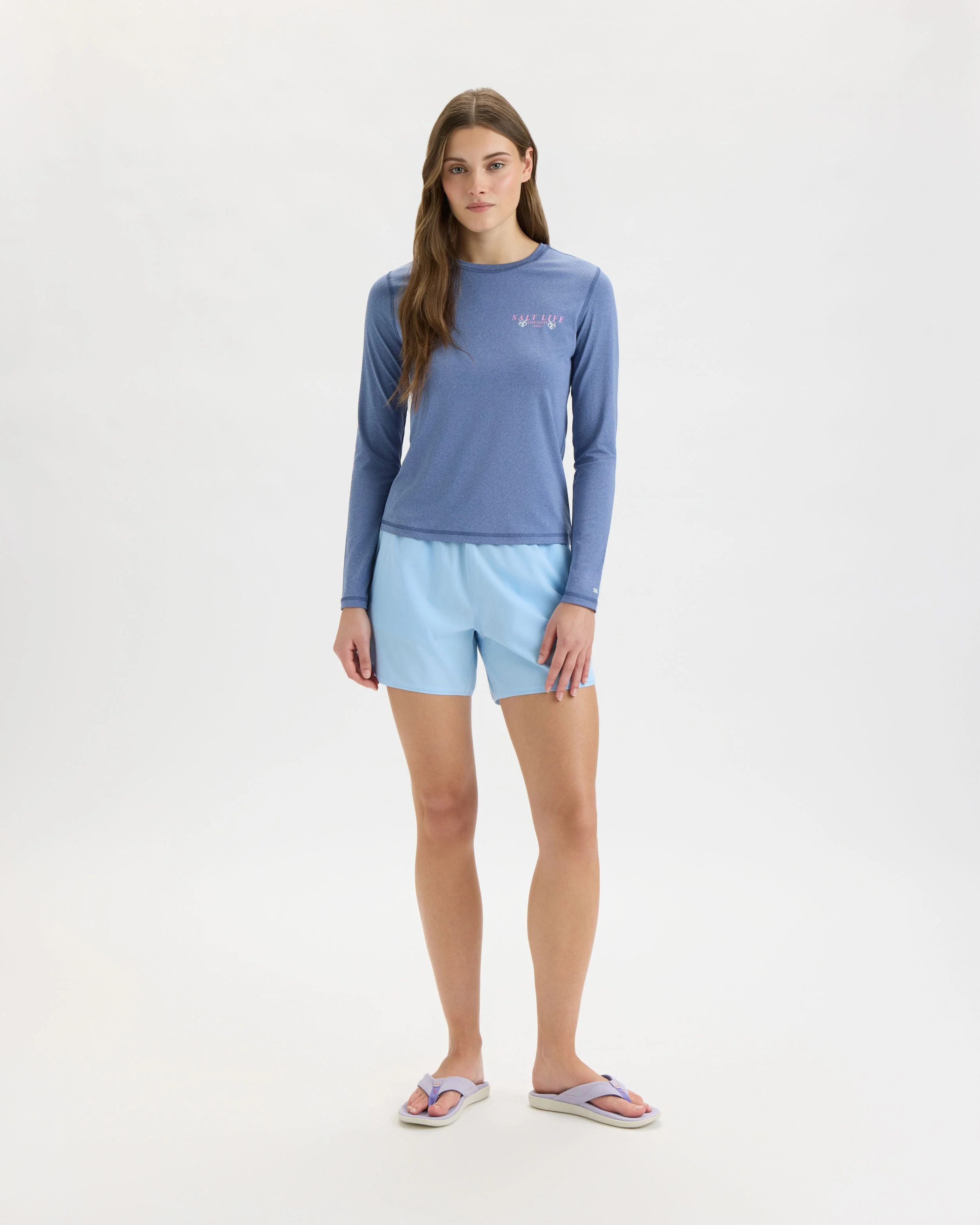 Women’s Salty Marlin Badge SLX Performance Long Sleeve Tee - Image 6