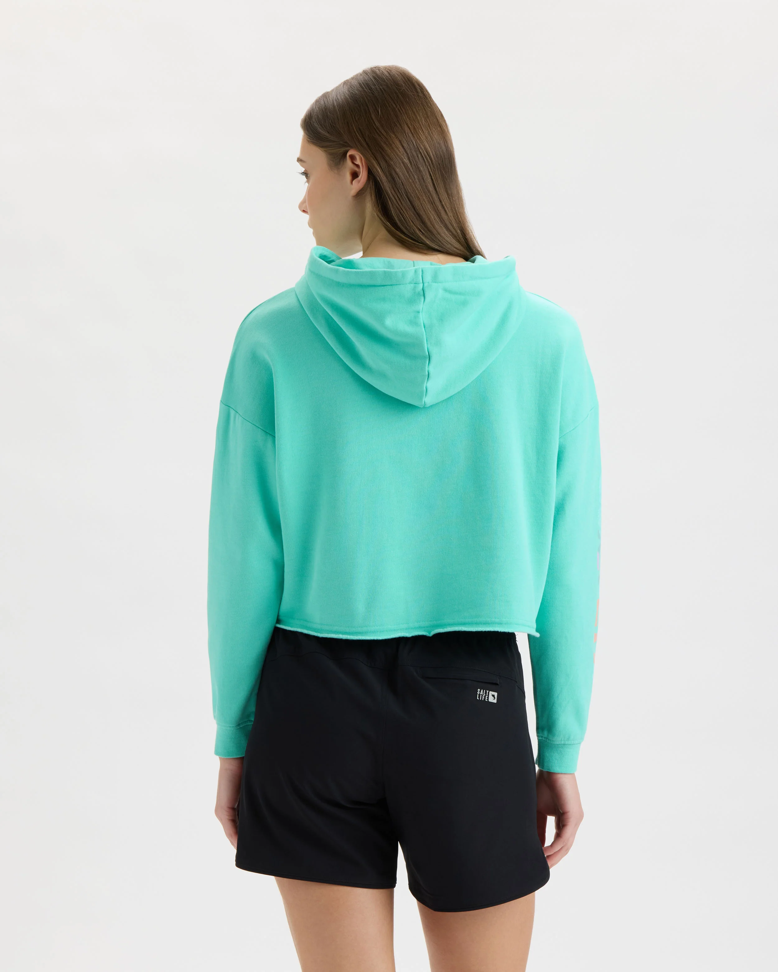 Women's Salty Mind Cropped Hoodie - Image 4