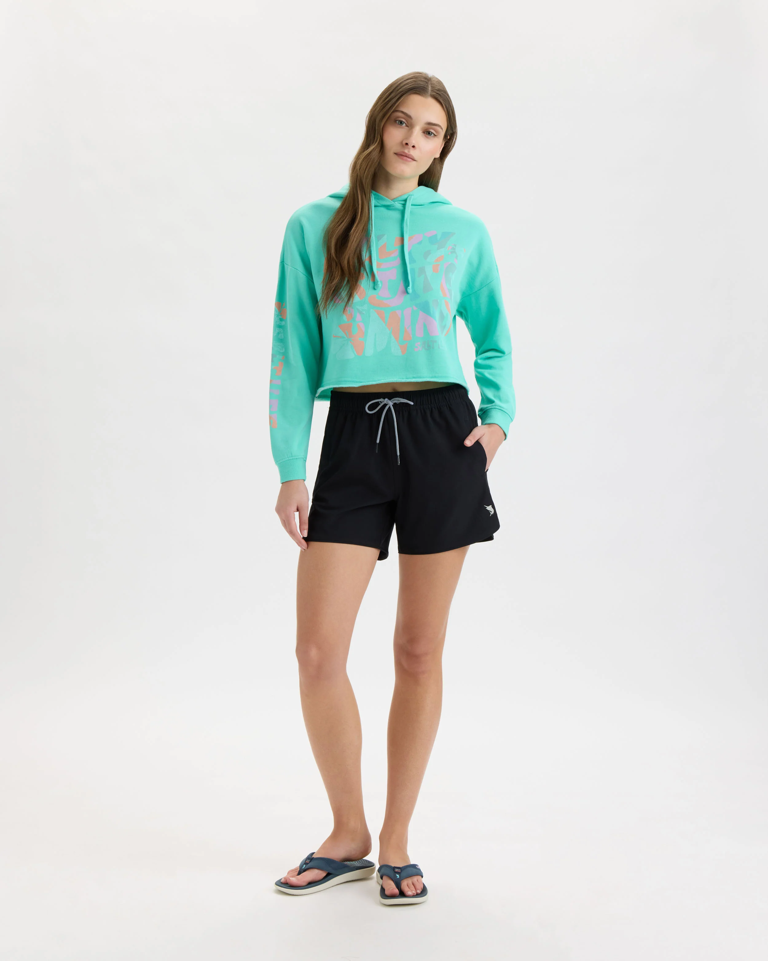 Women's Salty Mind Cropped Hoodie - Image 6