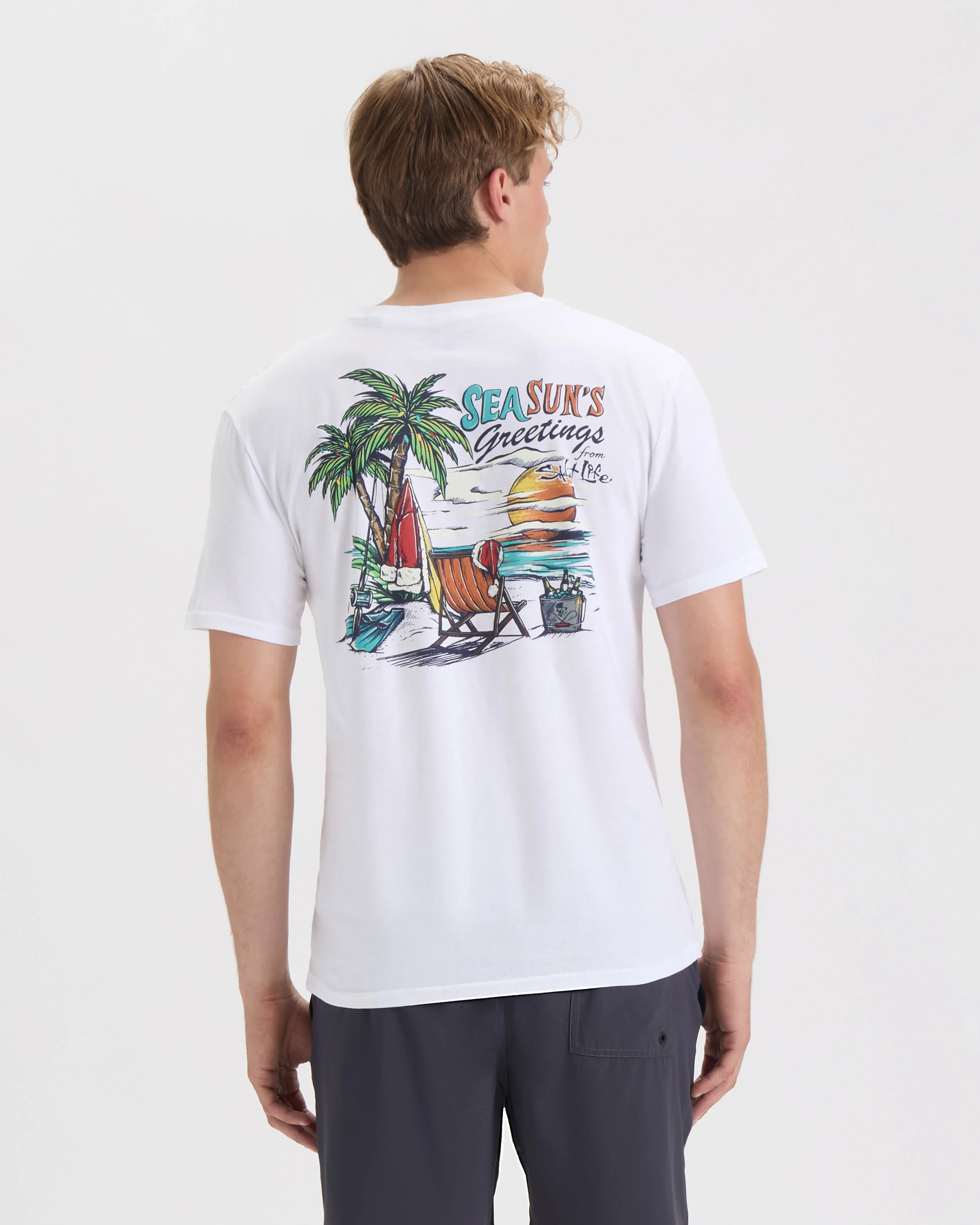 Men’s Sea Suns Greeting Short Sleeve Tee - Image 2