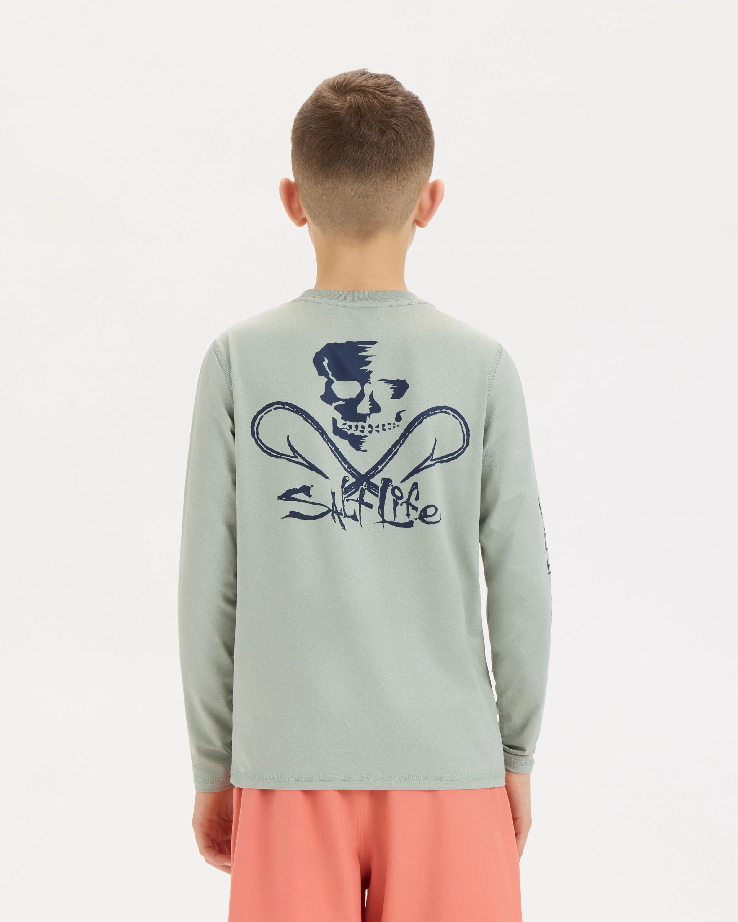 Youth Skull and Hooks SLX Performance Long Sleeve Tee - Image 4