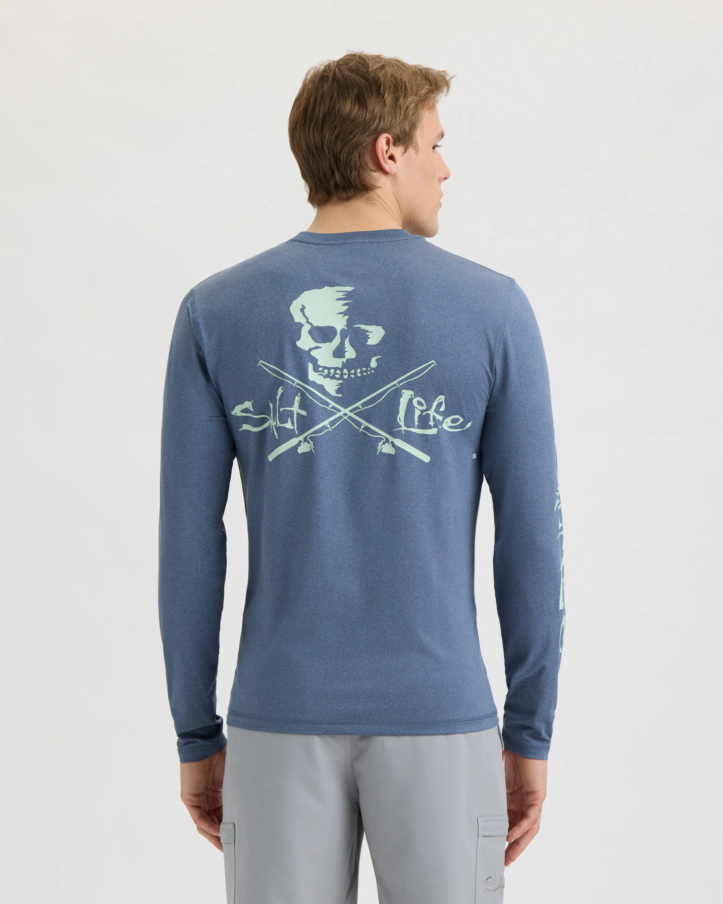 Skull and Poles SLX Performance Long Sleeve Tee - Image 4
