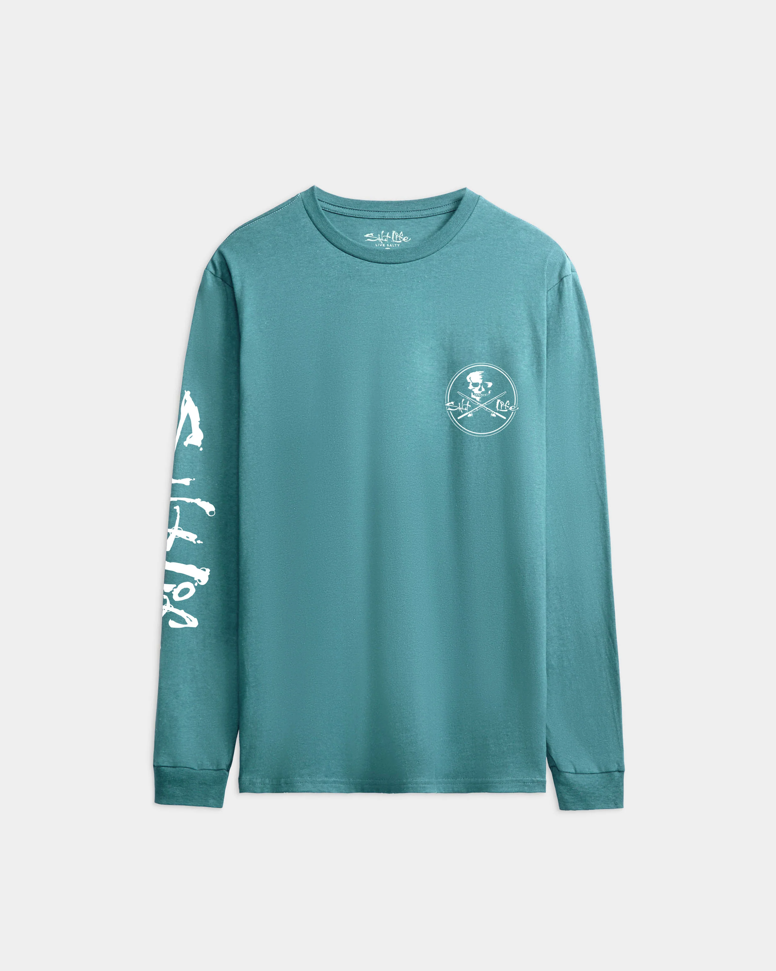 Men's Skull and Poles Long Sleeve Tee - Image 2