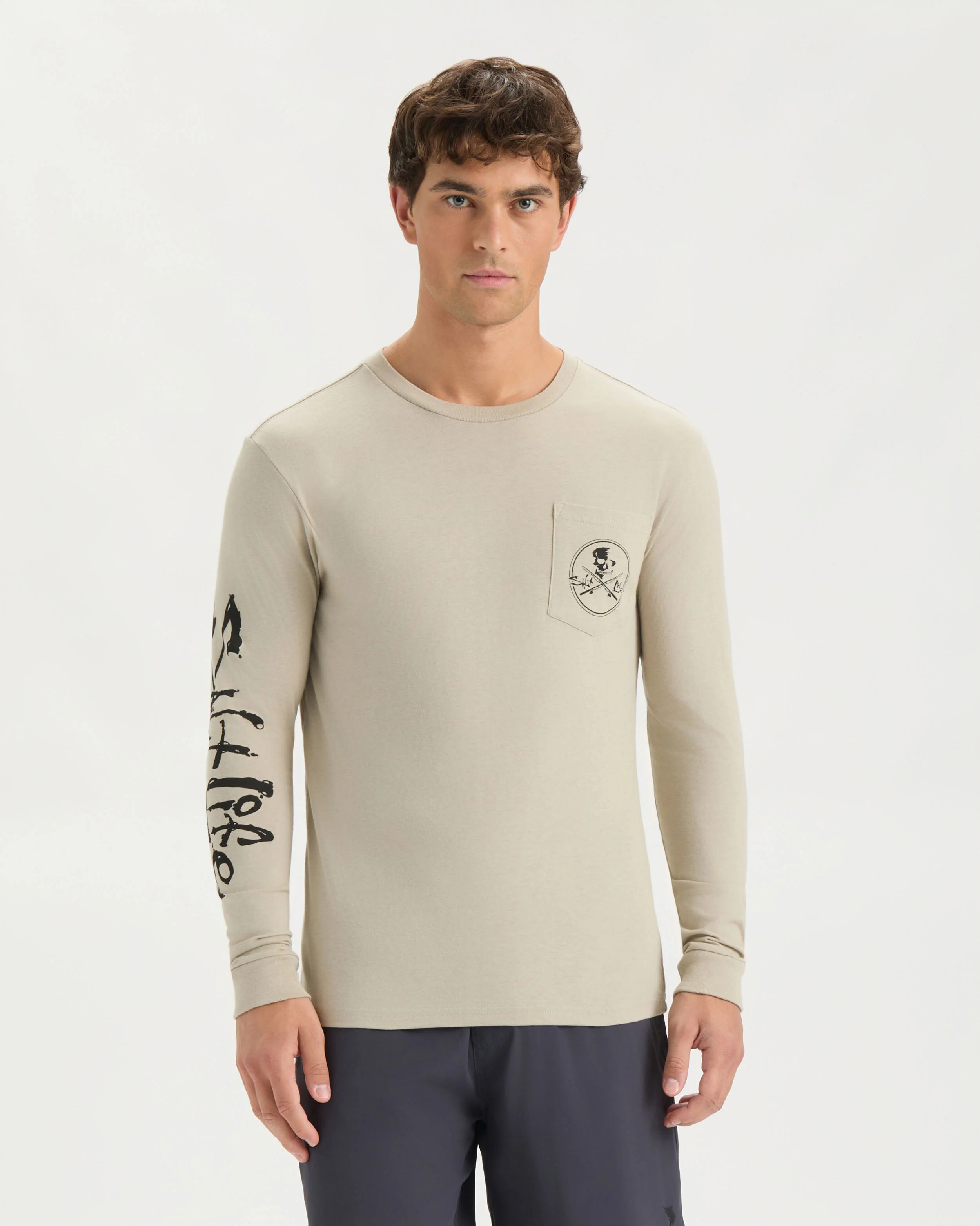 Men’s Skull and Poles Long Sleeve - Image 2