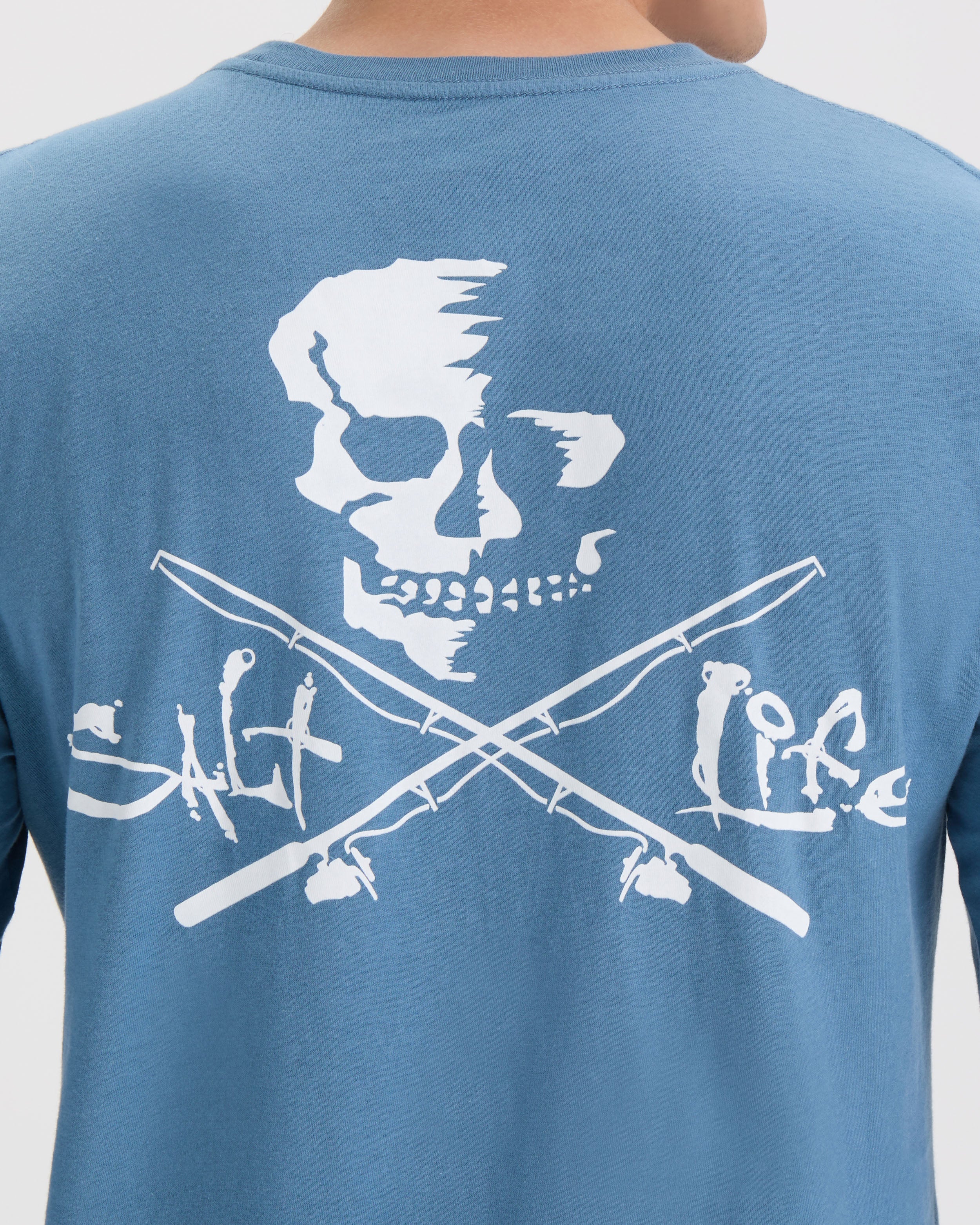 Men’s Skull and Poles Long Sleeve Shirt - Image 5