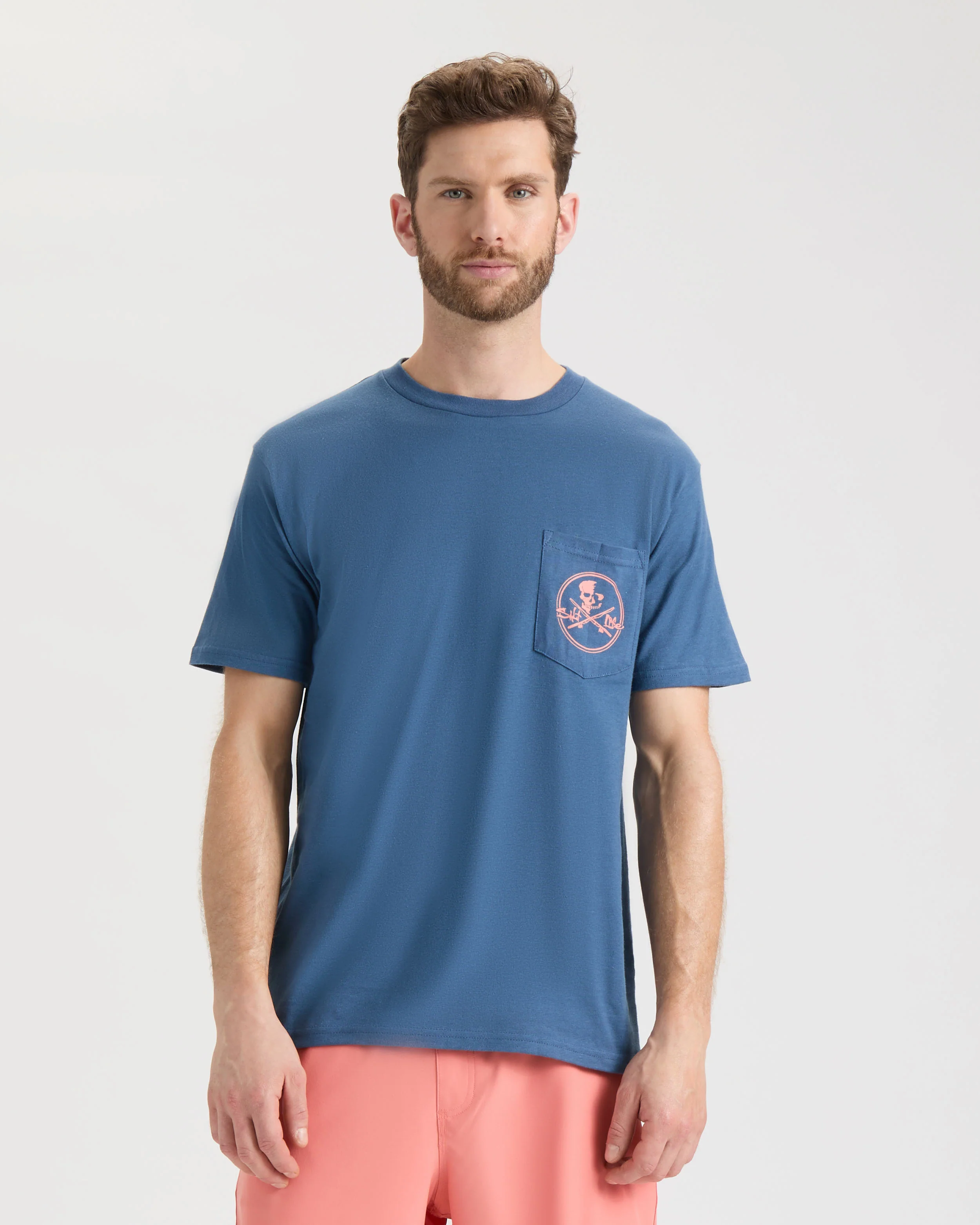 Men's Skull and Poles Short Sleeve Tee - Image 2