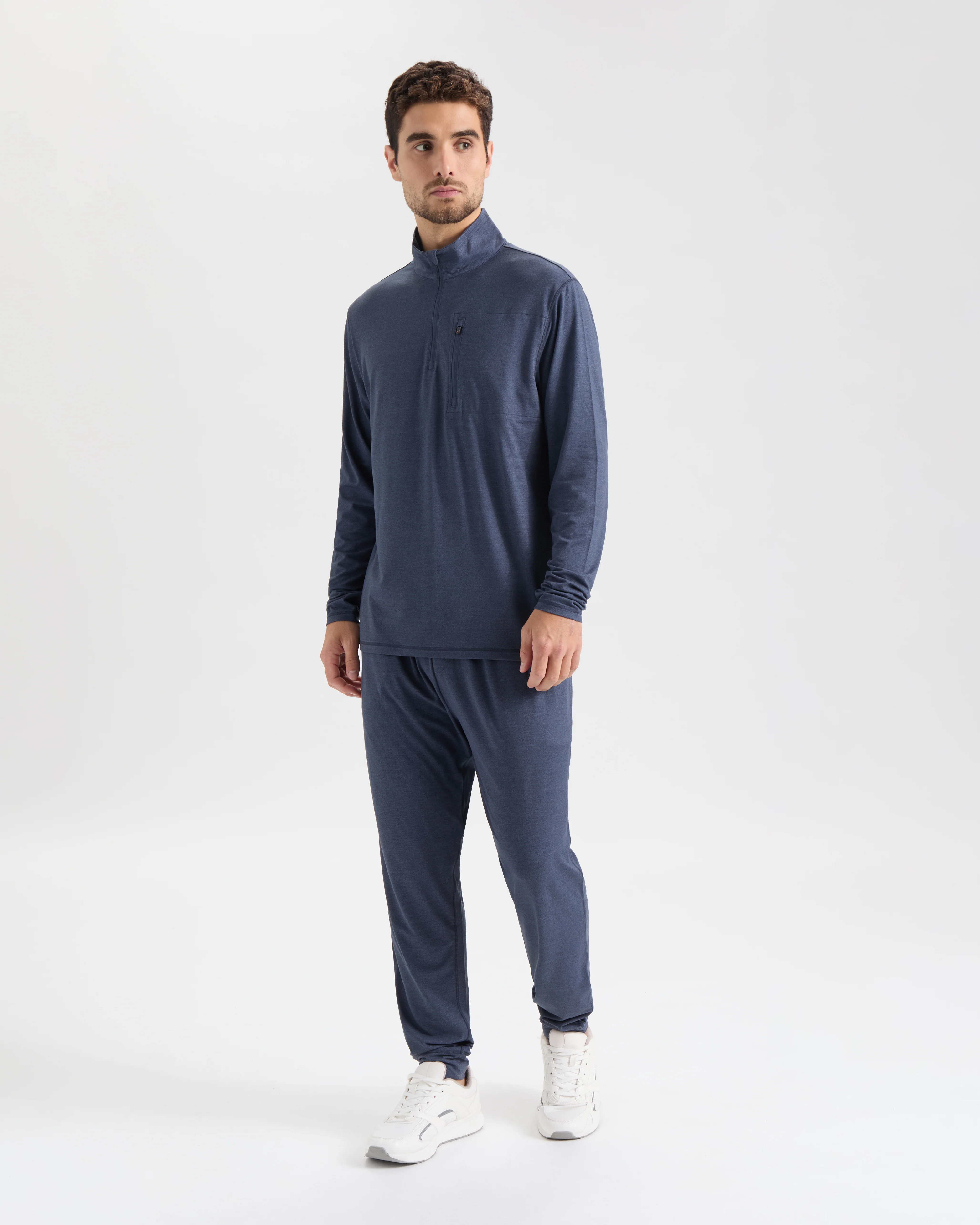 Men's Stamina Zip Mock Neck Performance Pullover - Image 6