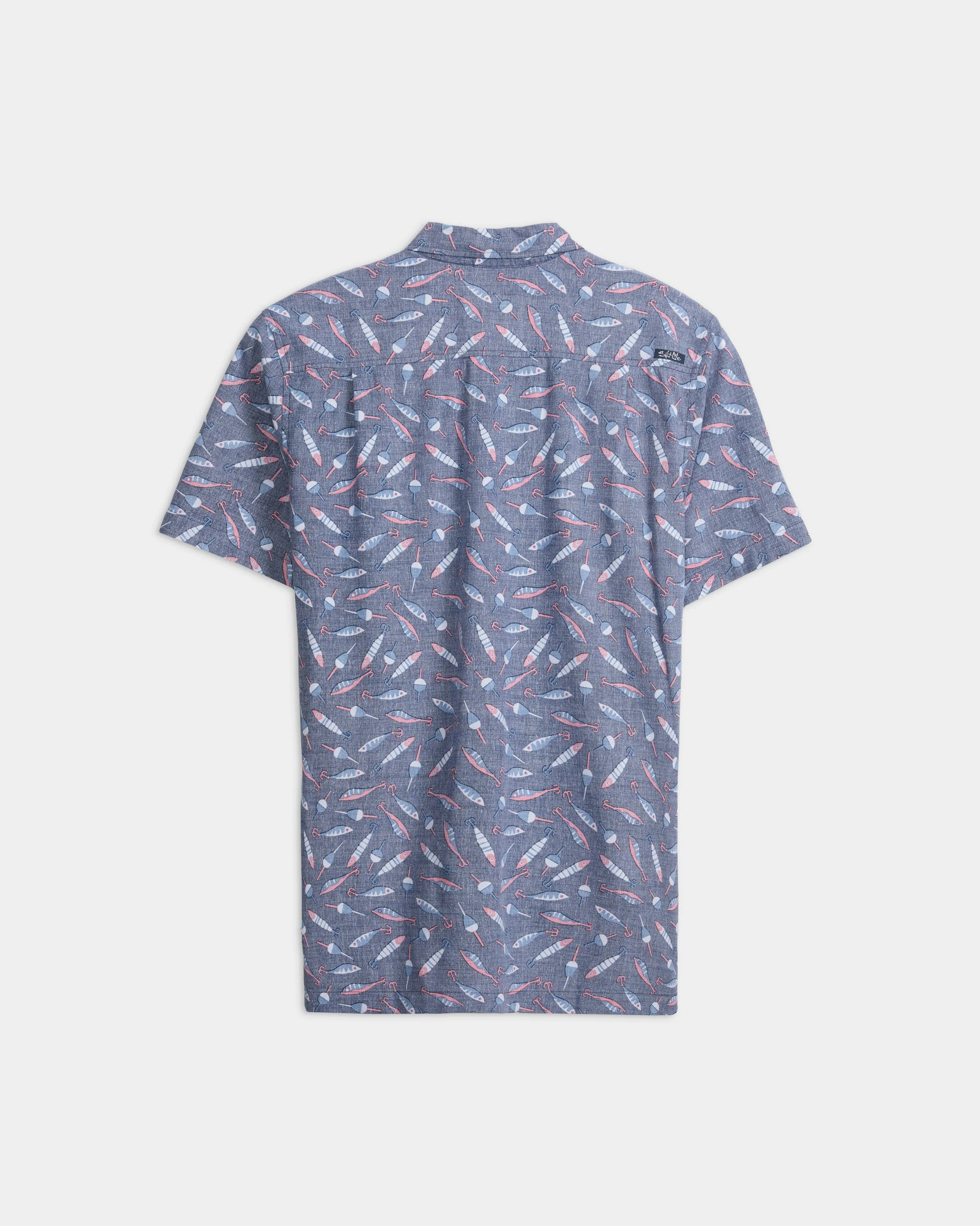 Men's Tempting Tackle Woven Short Sleeve Shirt - Image 7