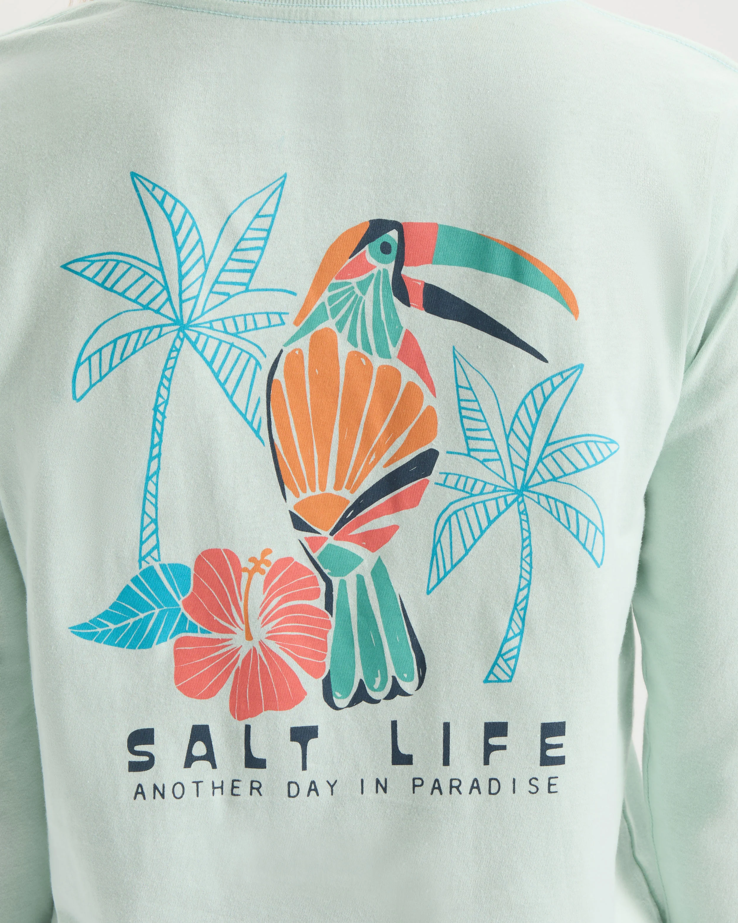 Women’s Toucan Palms Long Sleeve Shirt - Image 6