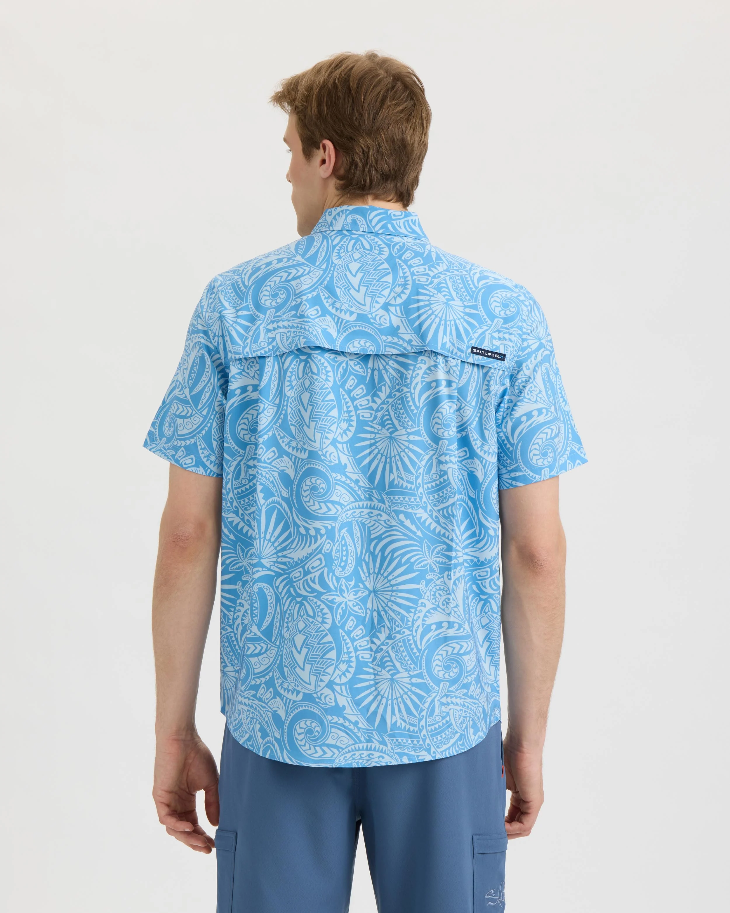 Men’s Tribal SLX Performance Woven Shirt - Image 4