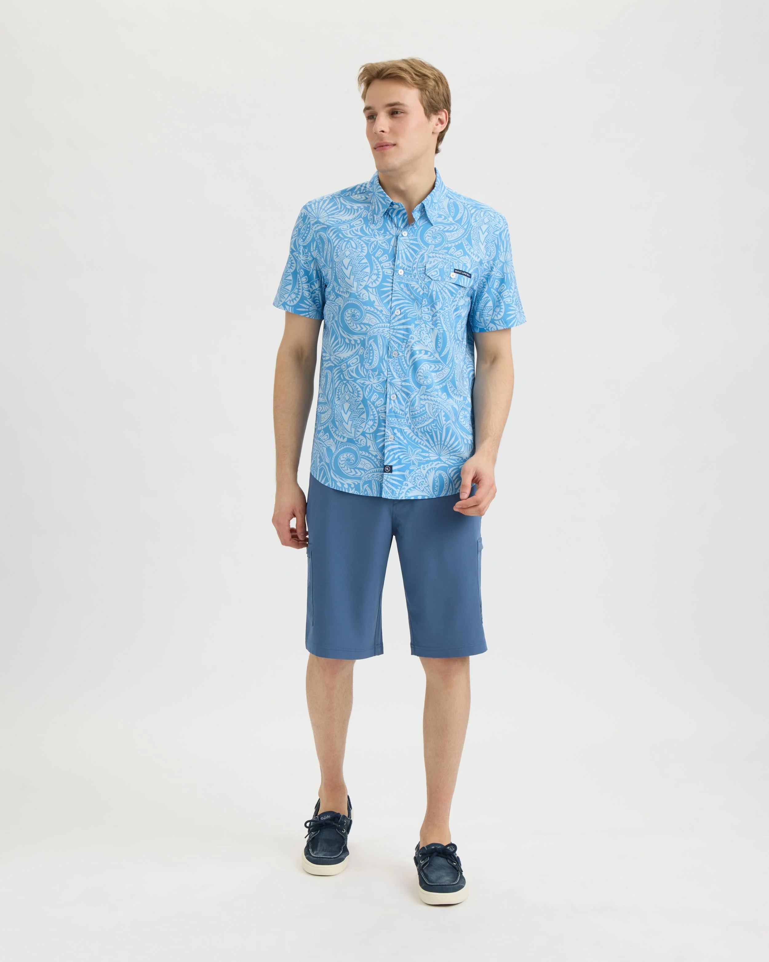 Men’s Tribal SLX Performance Woven Shirt - Image 6