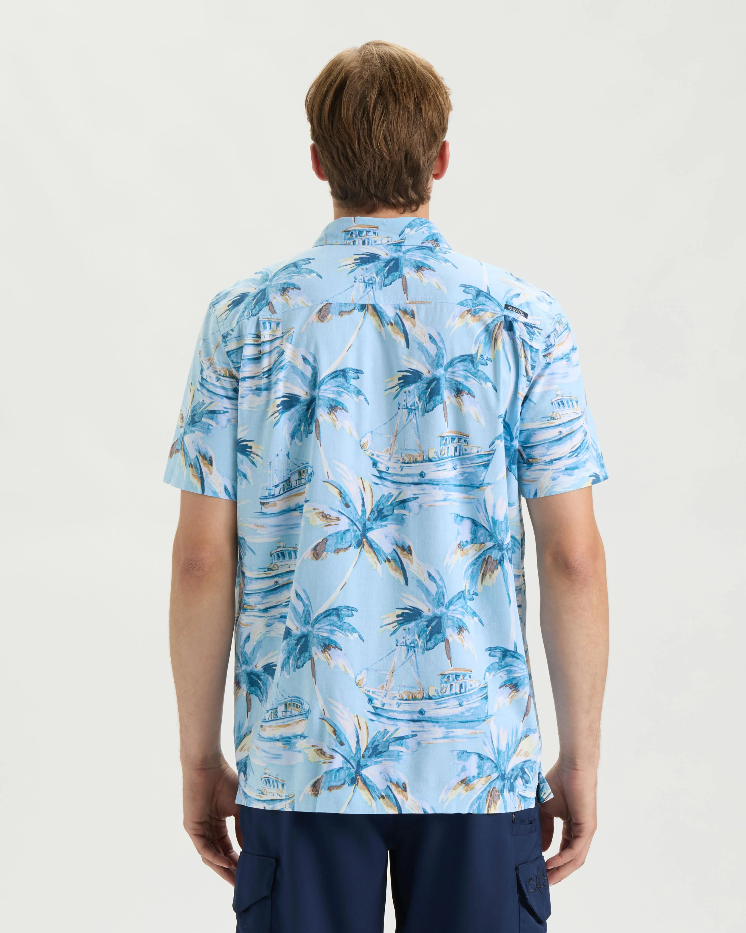 Men’s Tropic Reverie Woven Shirt - Image 4