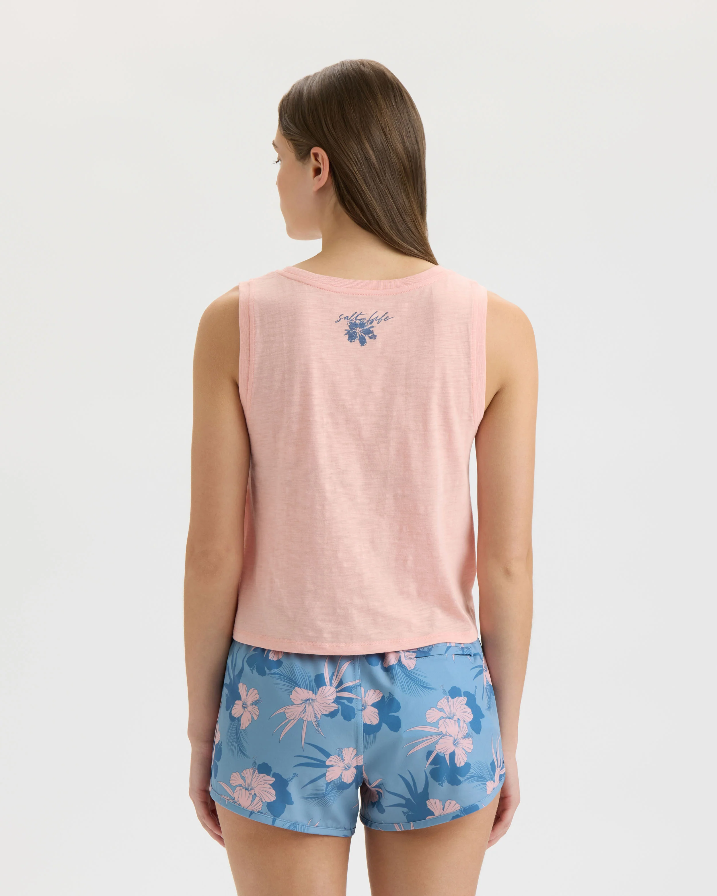 Women’s Tropical Bliss Tie Front Tank Top - Image 4