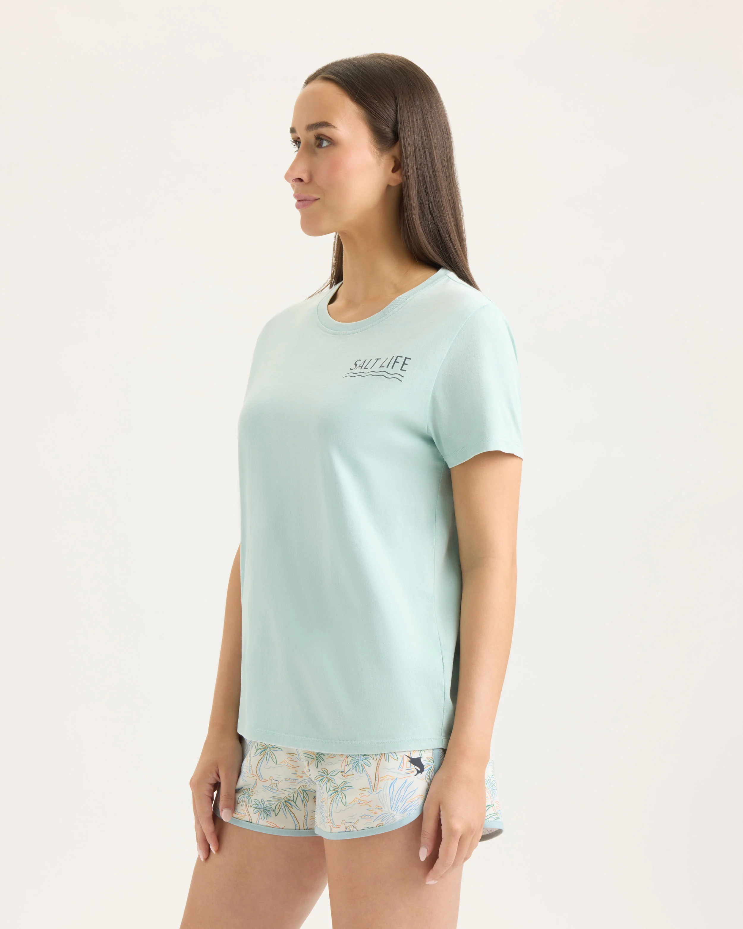 Women’s Tropical Retreat Salt Wash Tee - Image 3