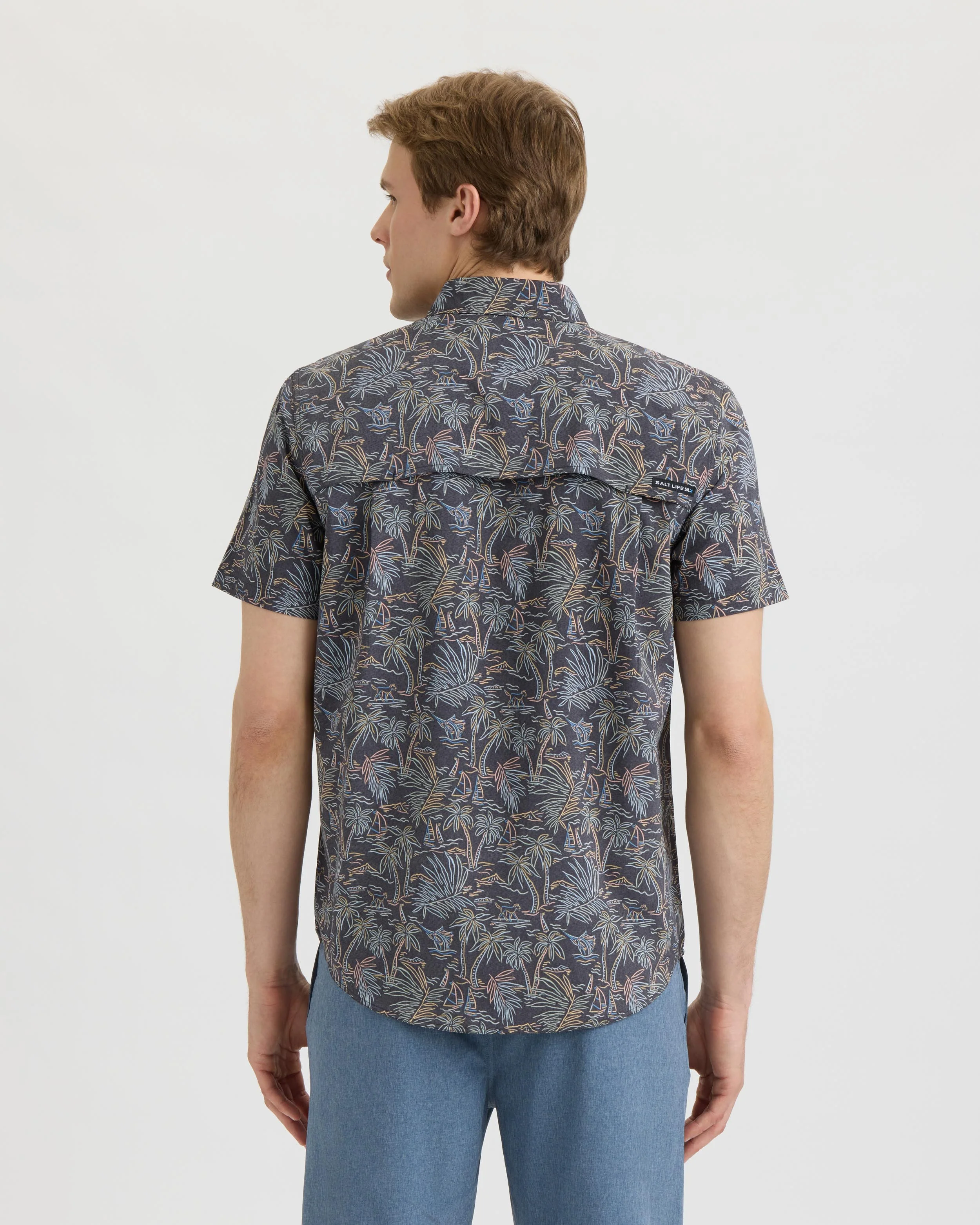 Men’s Tropical Sunday SLX Performance Woven Shirt - Image 4