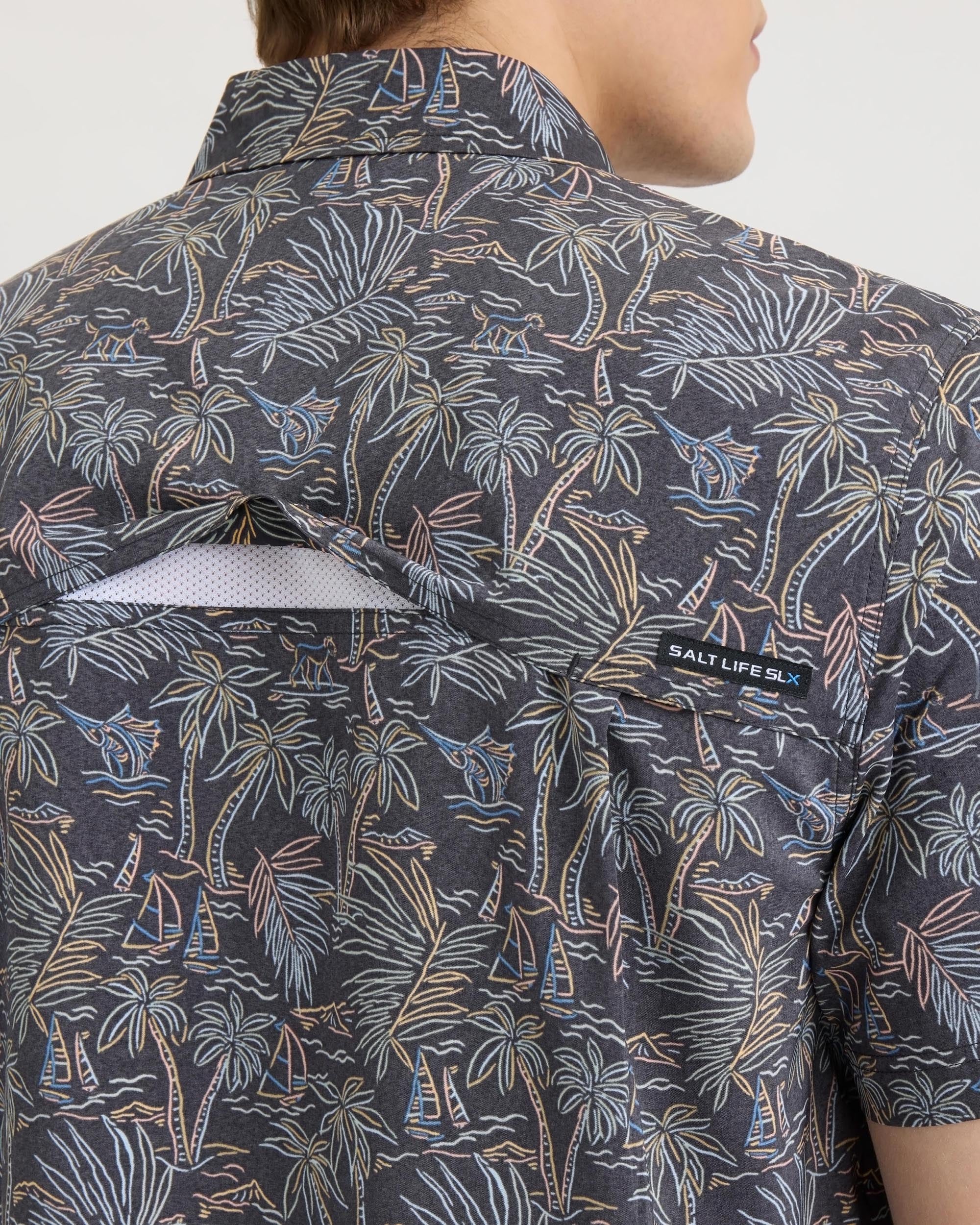 Men’s Tropical Sunday SLX Performance Woven Shirt - Image 5