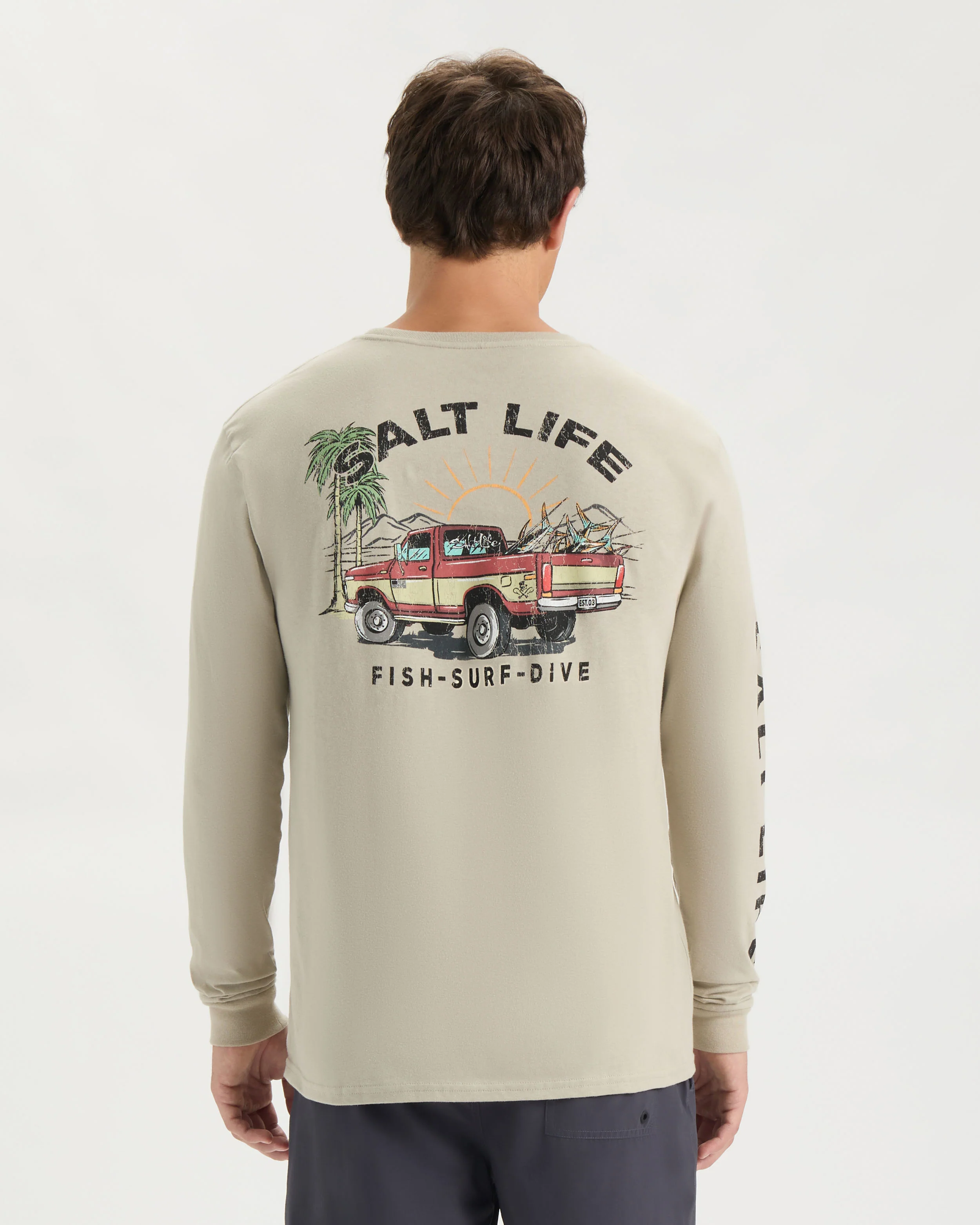 Men’s Truck and Tail Long Sleeve Shirt - Image 4