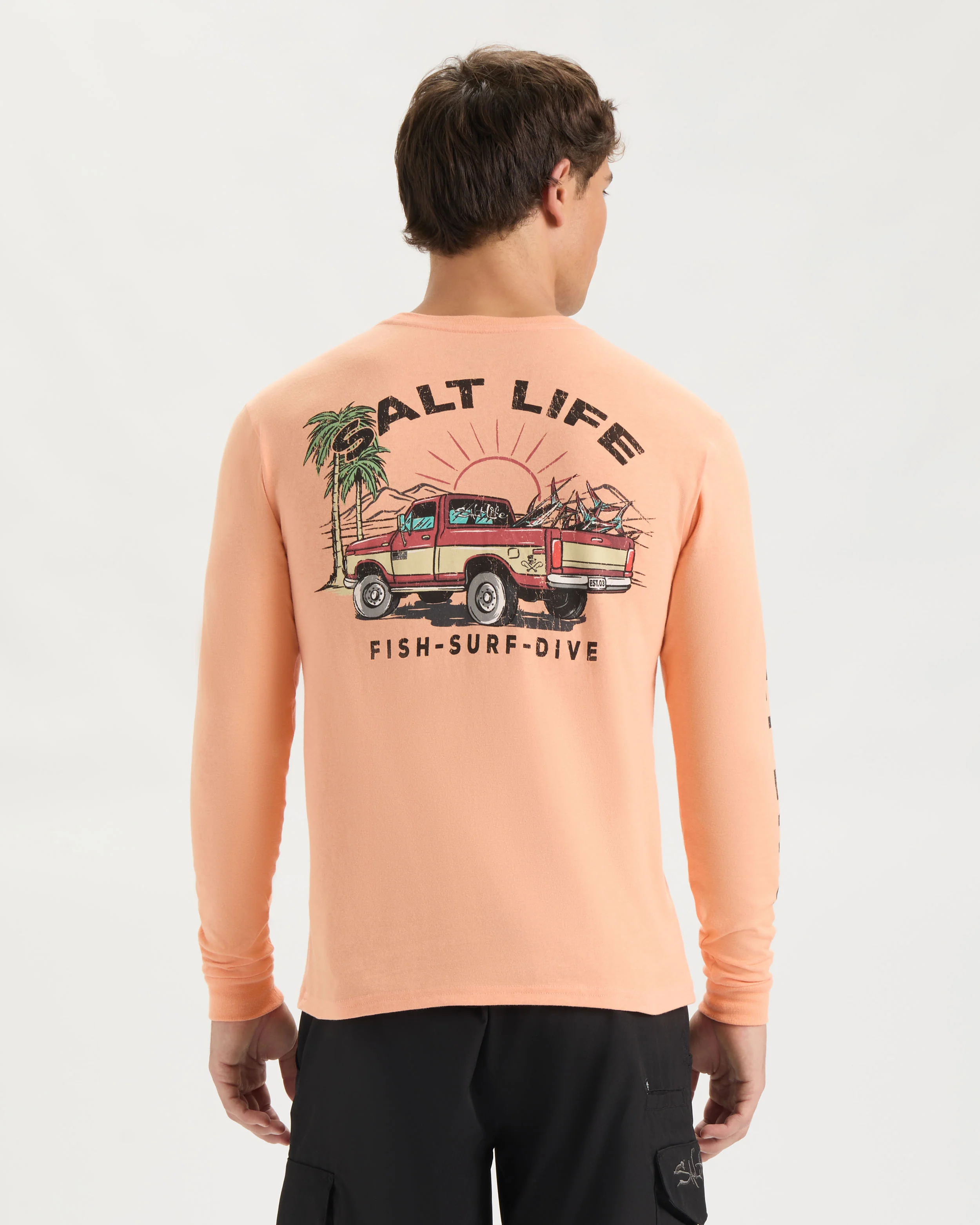 Men’s Truck and Tail Long Sleeve Shirt - Image 4
