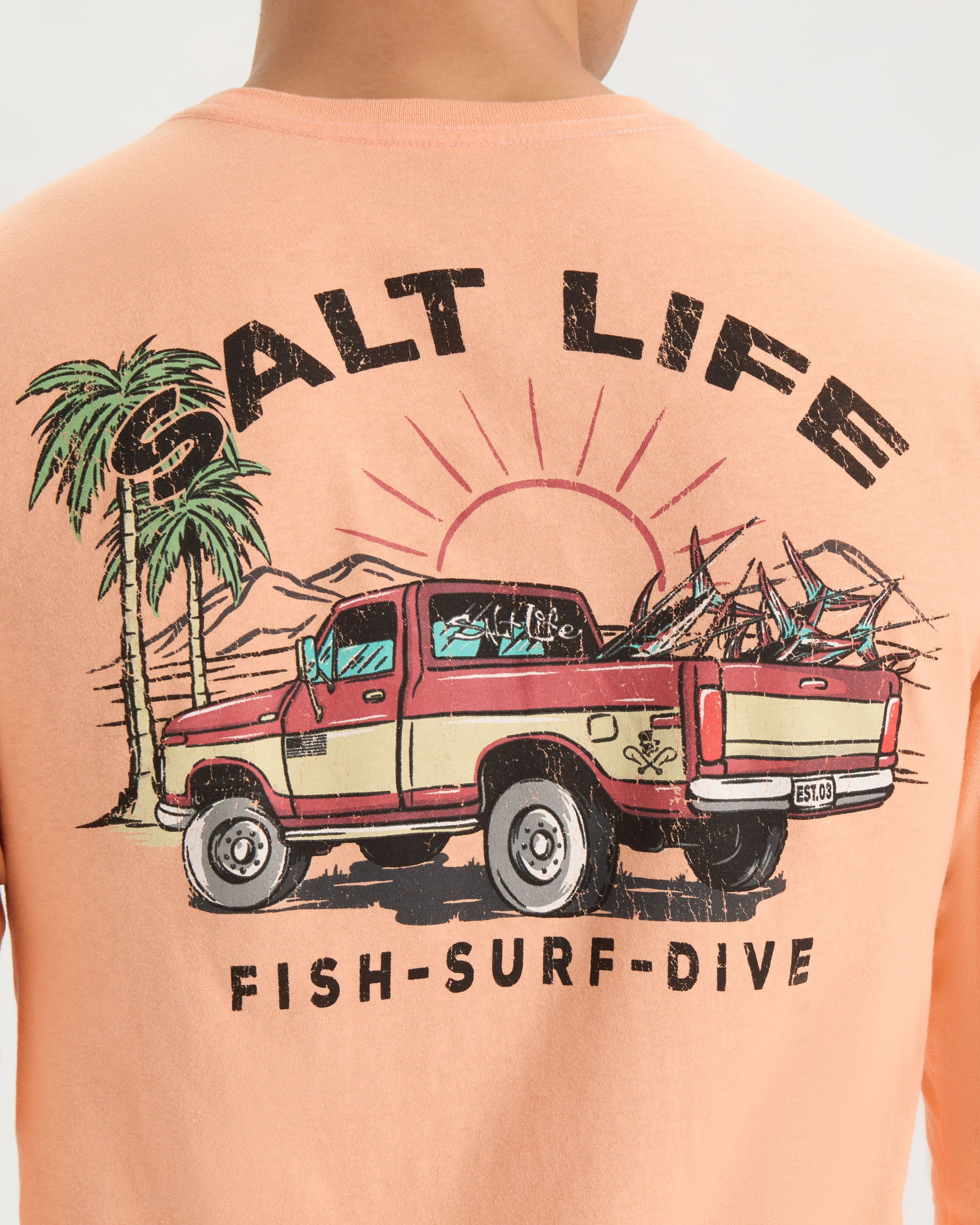 Men’s Truck and Tail Long Sleeve Shirt - Image 5