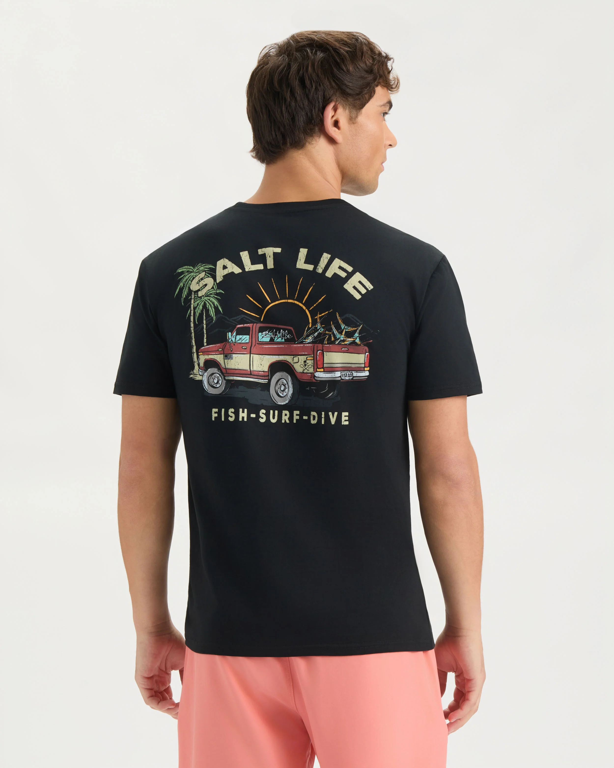 Men’s Trucks and Tail Short Sleeve Tee - Image 4