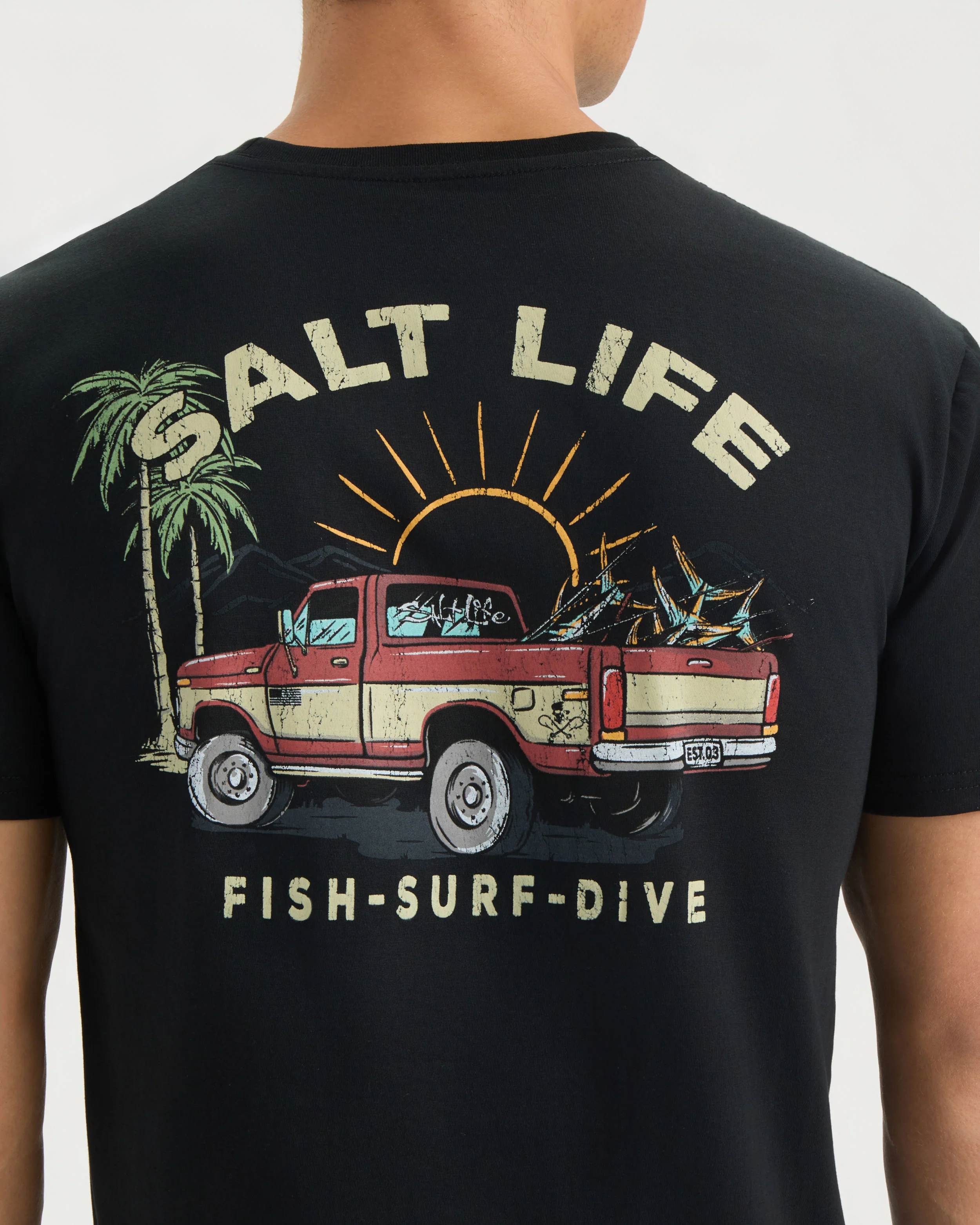 Men’s Trucks and Tail Short Sleeve Tee - Image 5
