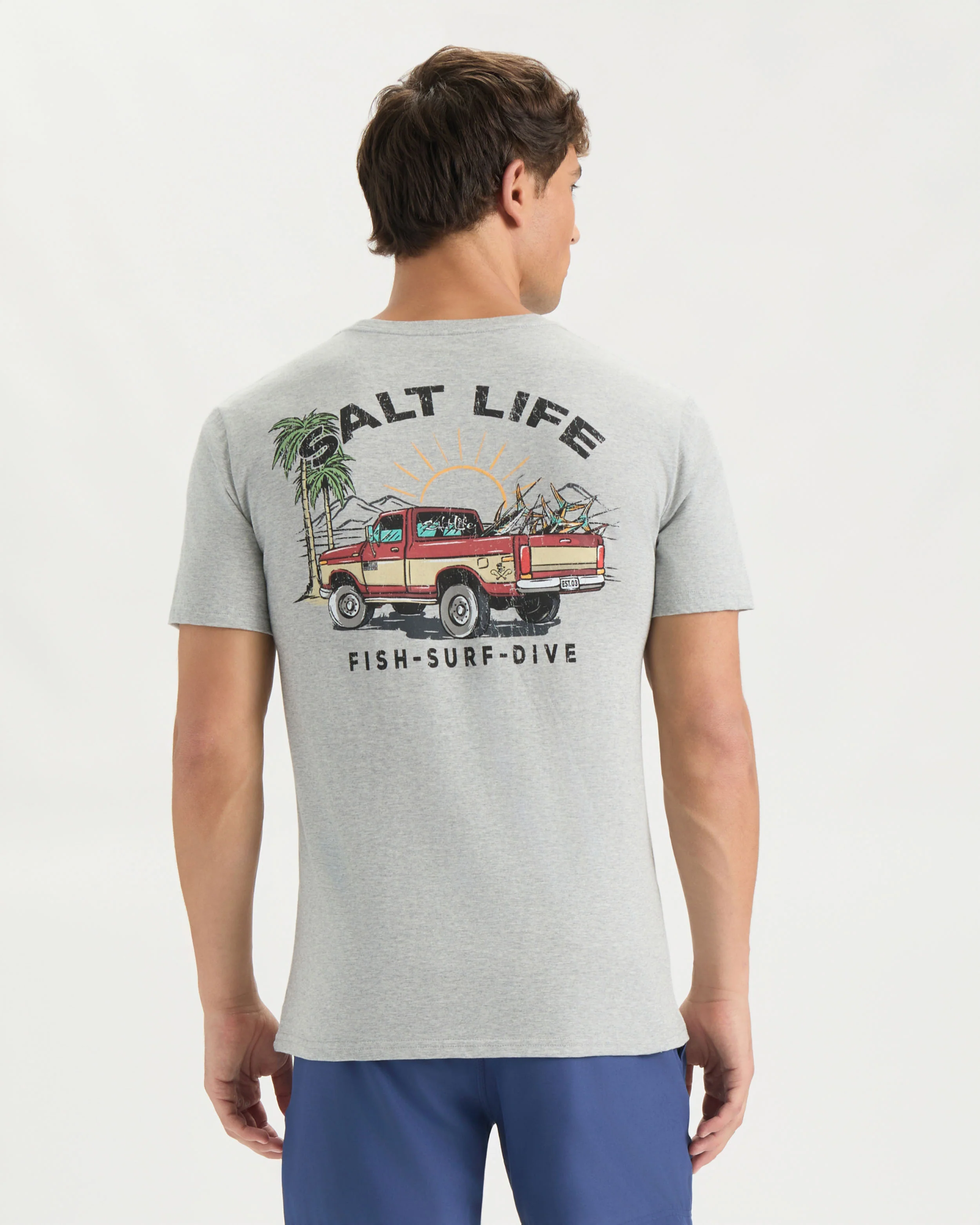Men’s Trucks and Tail Short Sleeve Tee - Image 4
